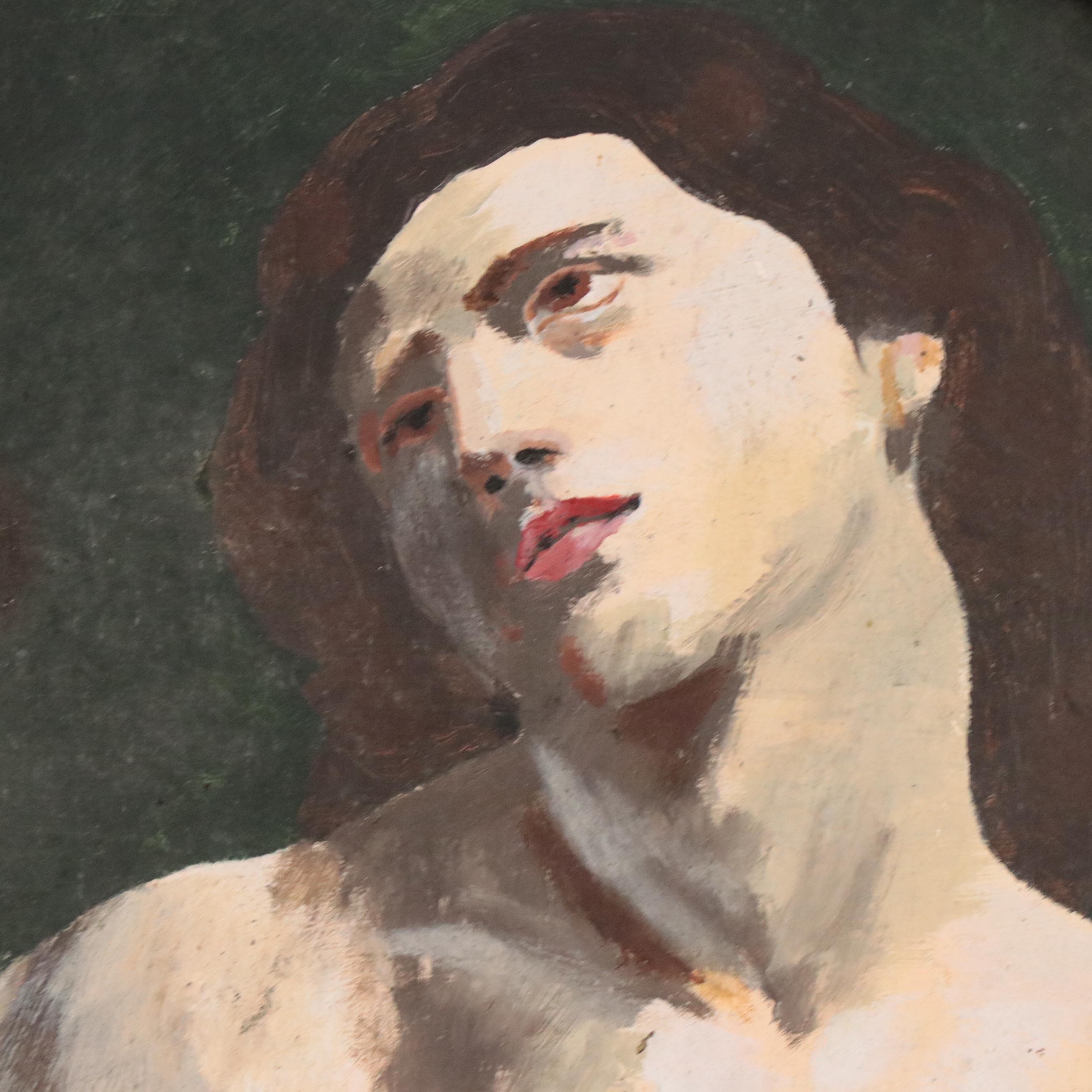 Gary Ross Oil Painting After Guido Reni "Saint Sebastian"