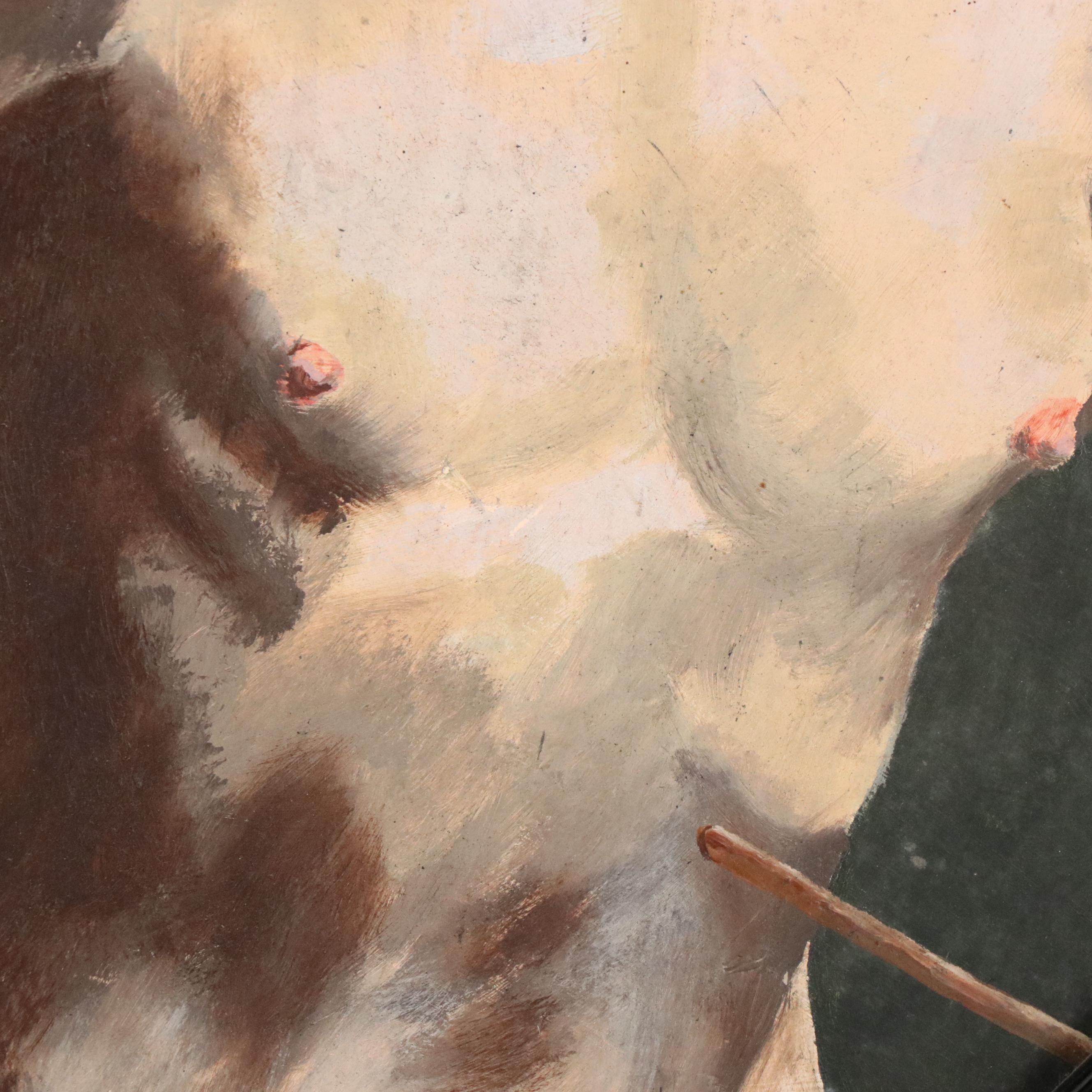 Gary Ross Oil Painting After Guido Reni "Saint Sebastian"