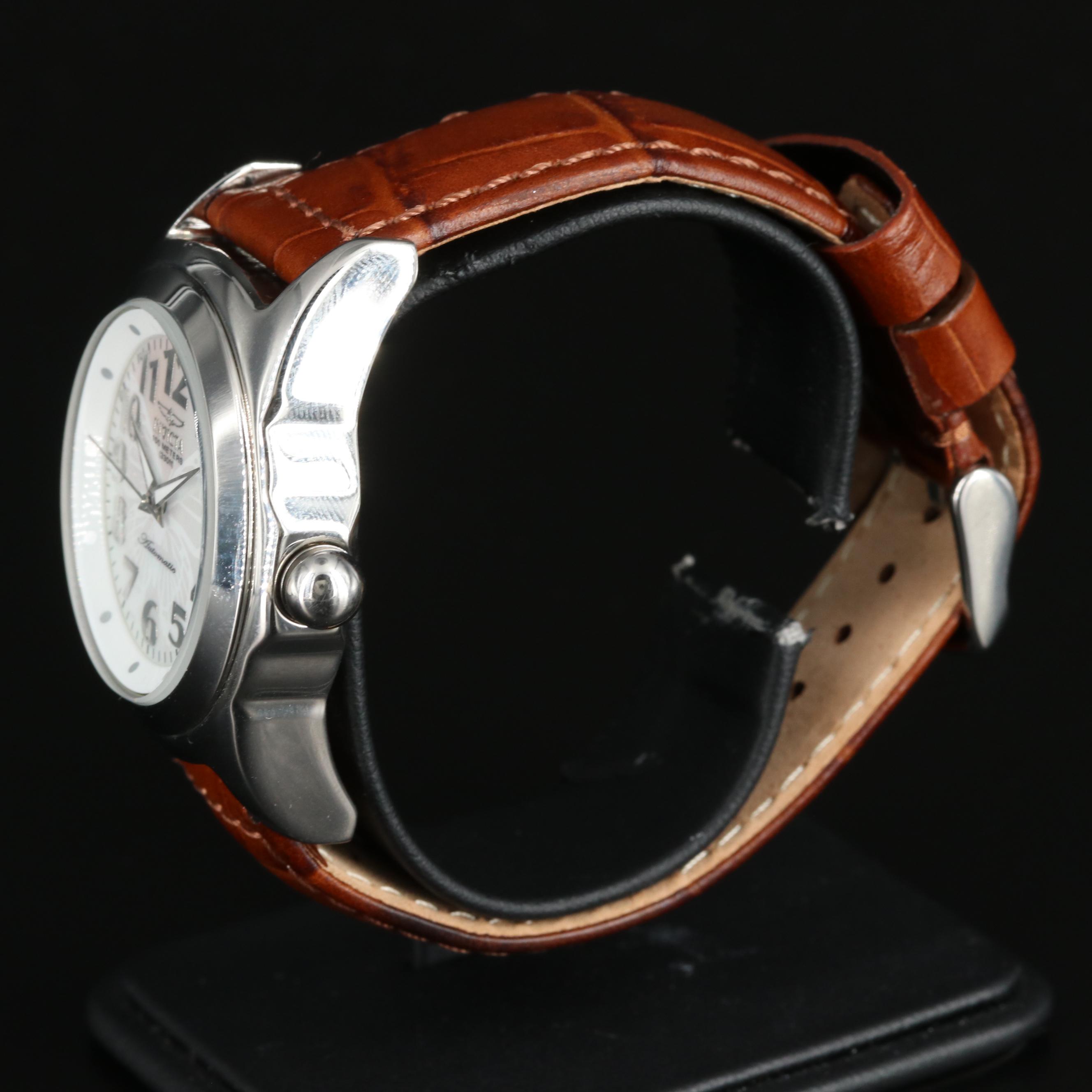 Invicta Mother-of-Pearl Dial, Automatic Stainless Steel Watch