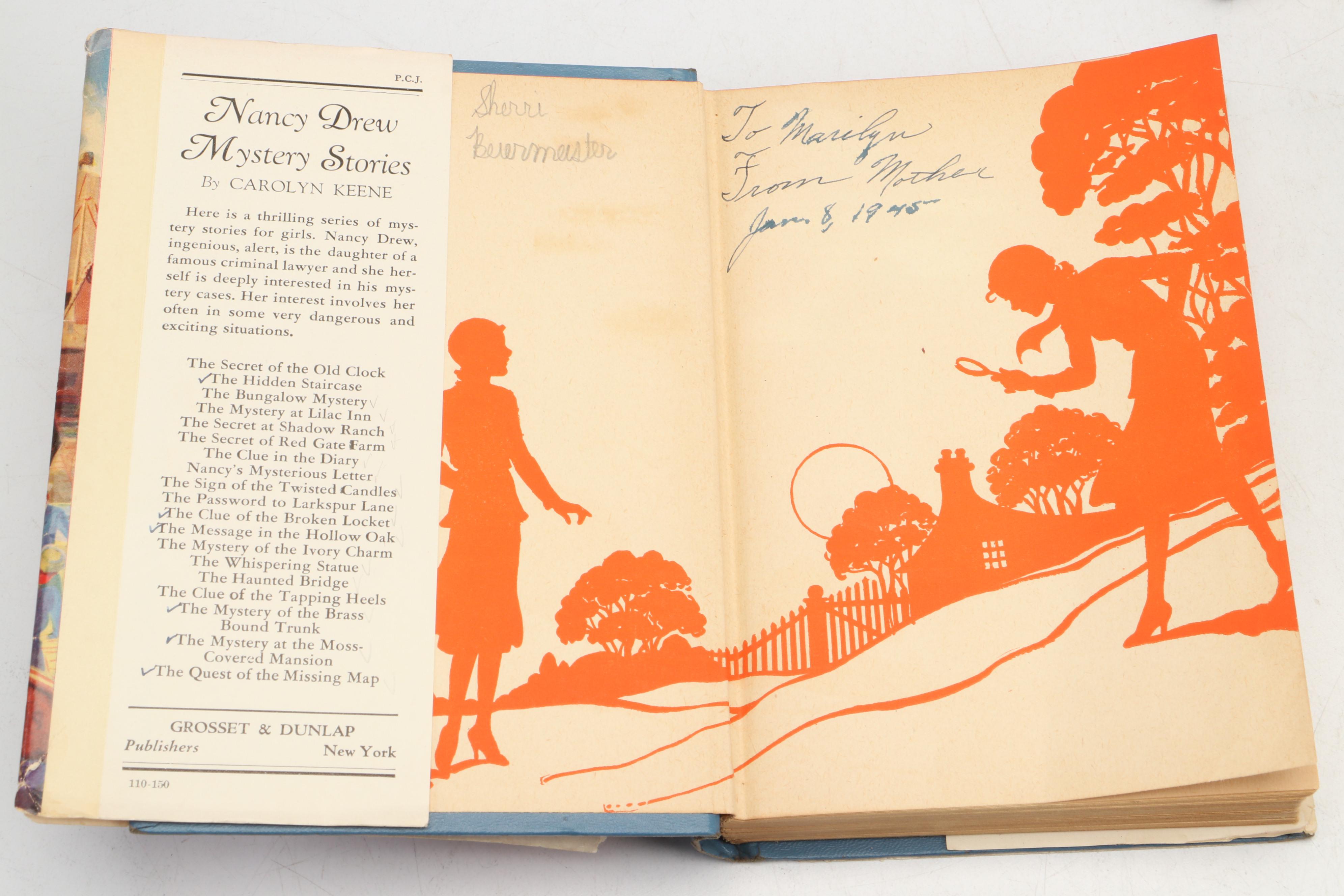 "Nancy Drew" Partial Series by Carolyn Keene, 1941–1946