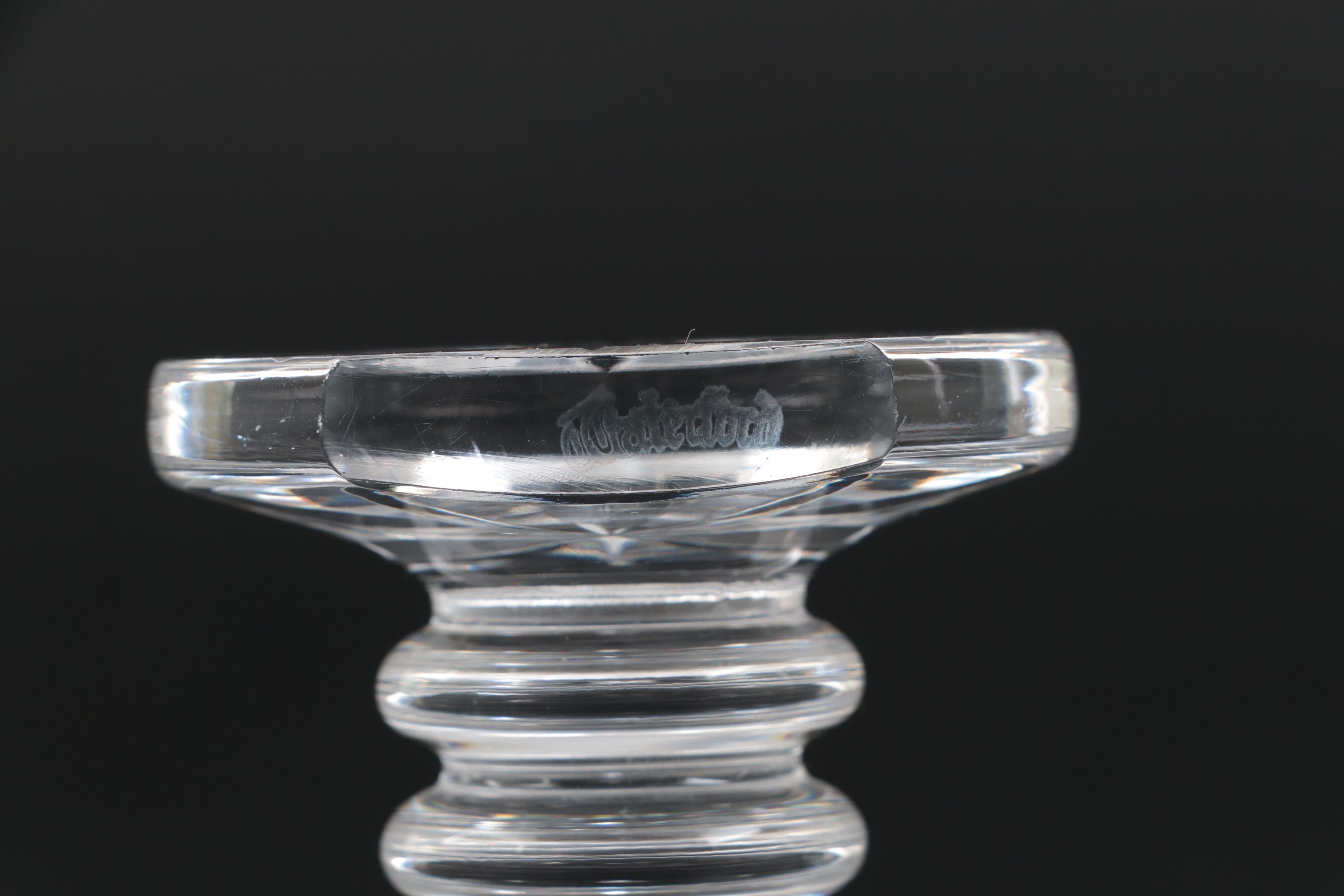 Waterford Crystal and Other Cut Glass Knife Rests, 20th Century