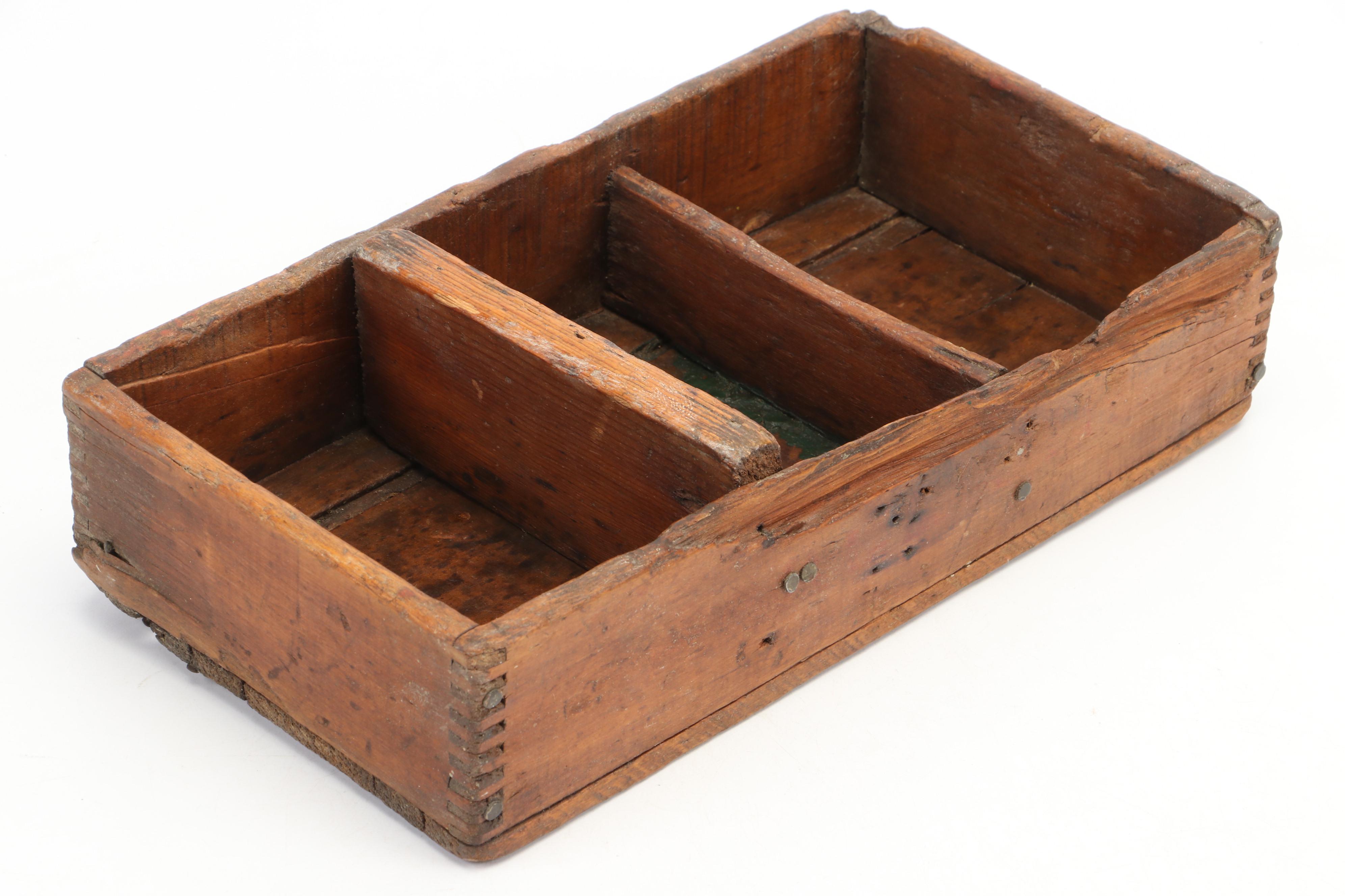 Small Wood Crates, Antique