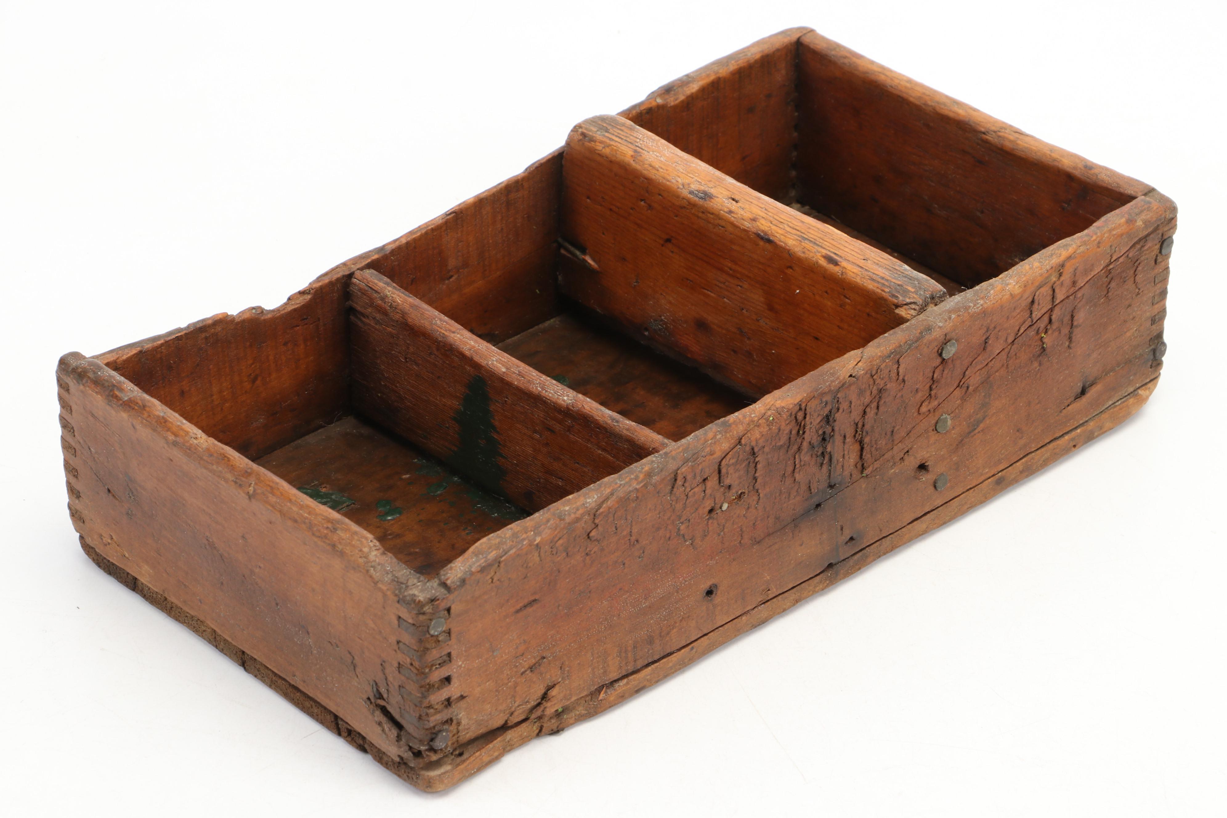 Small Wood Crates, Antique