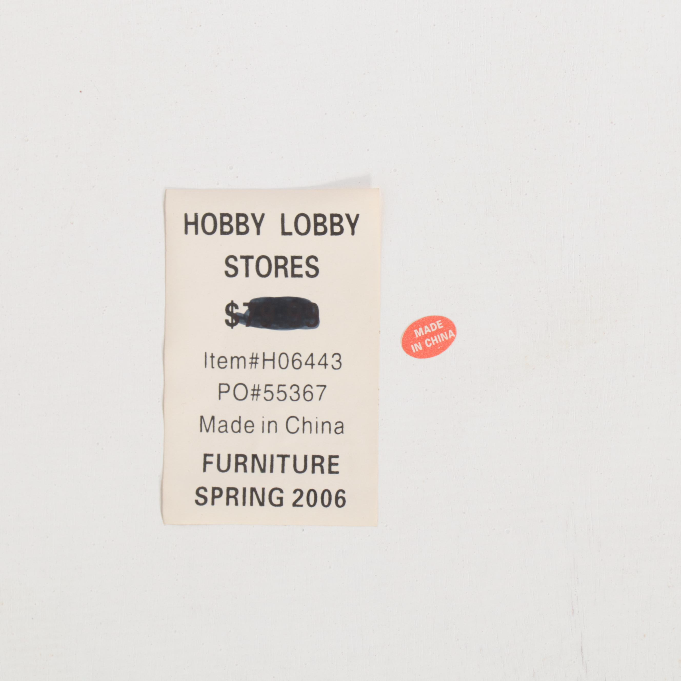 Resin Wicker Armchair Plus Hobby Lobby Caned Four-Drawer Chest and Side Table