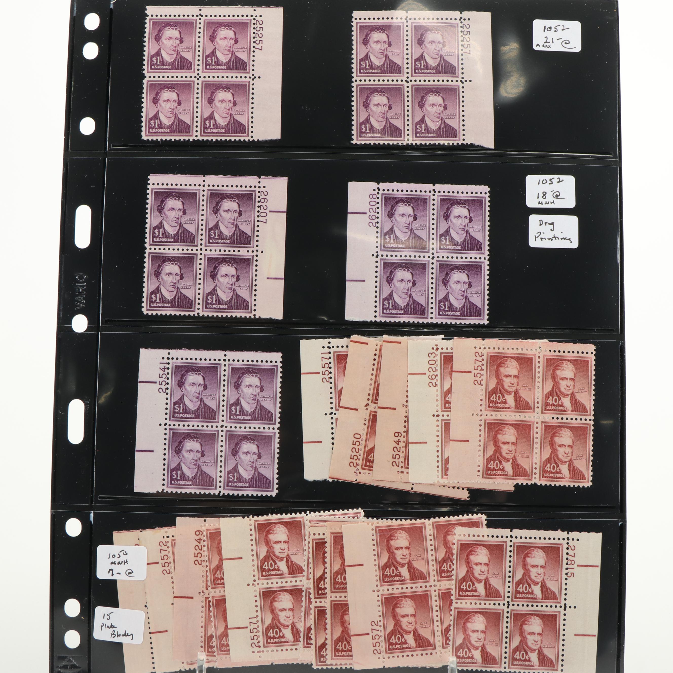 U.S. Plate Block Assortment