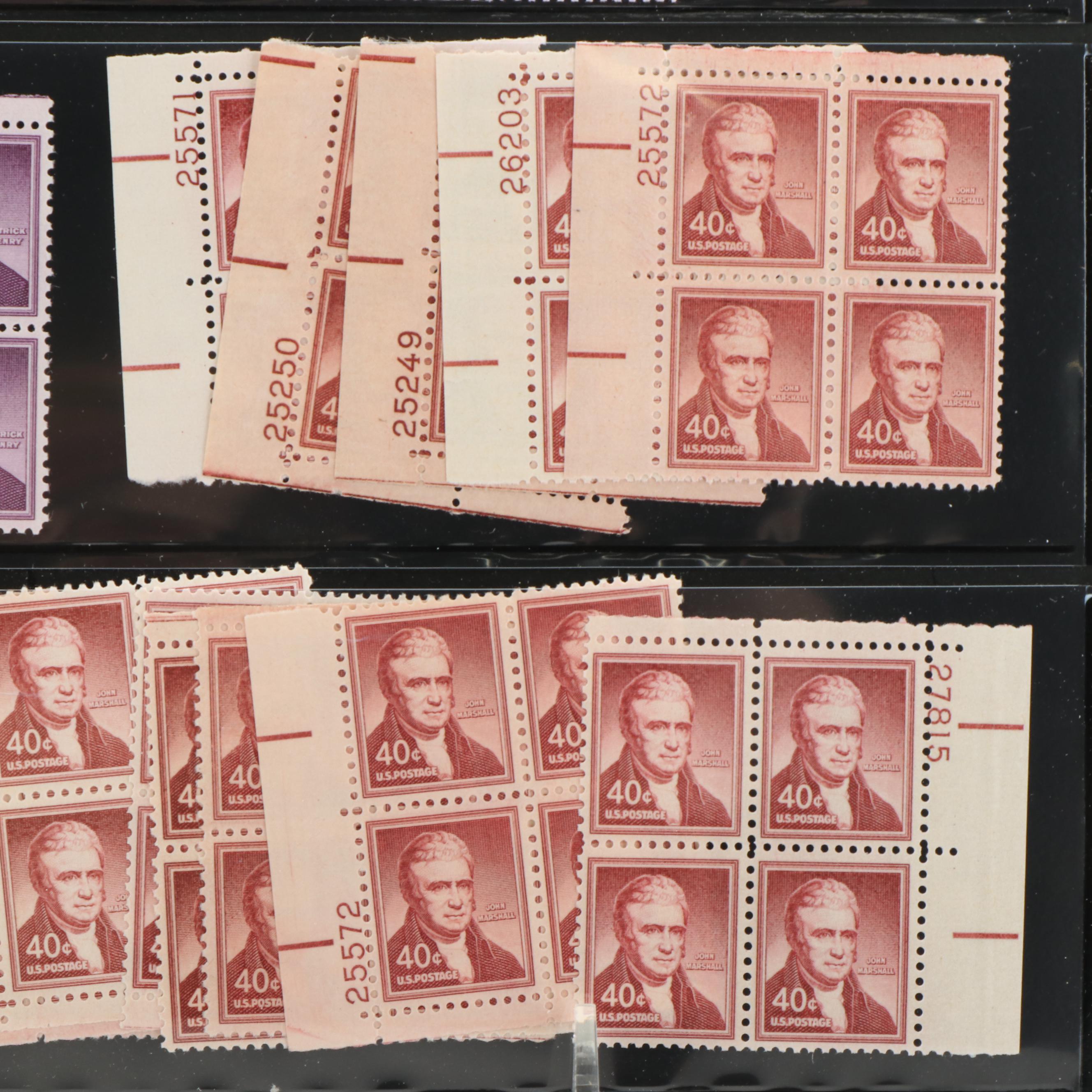 U.S. Plate Block Assortment