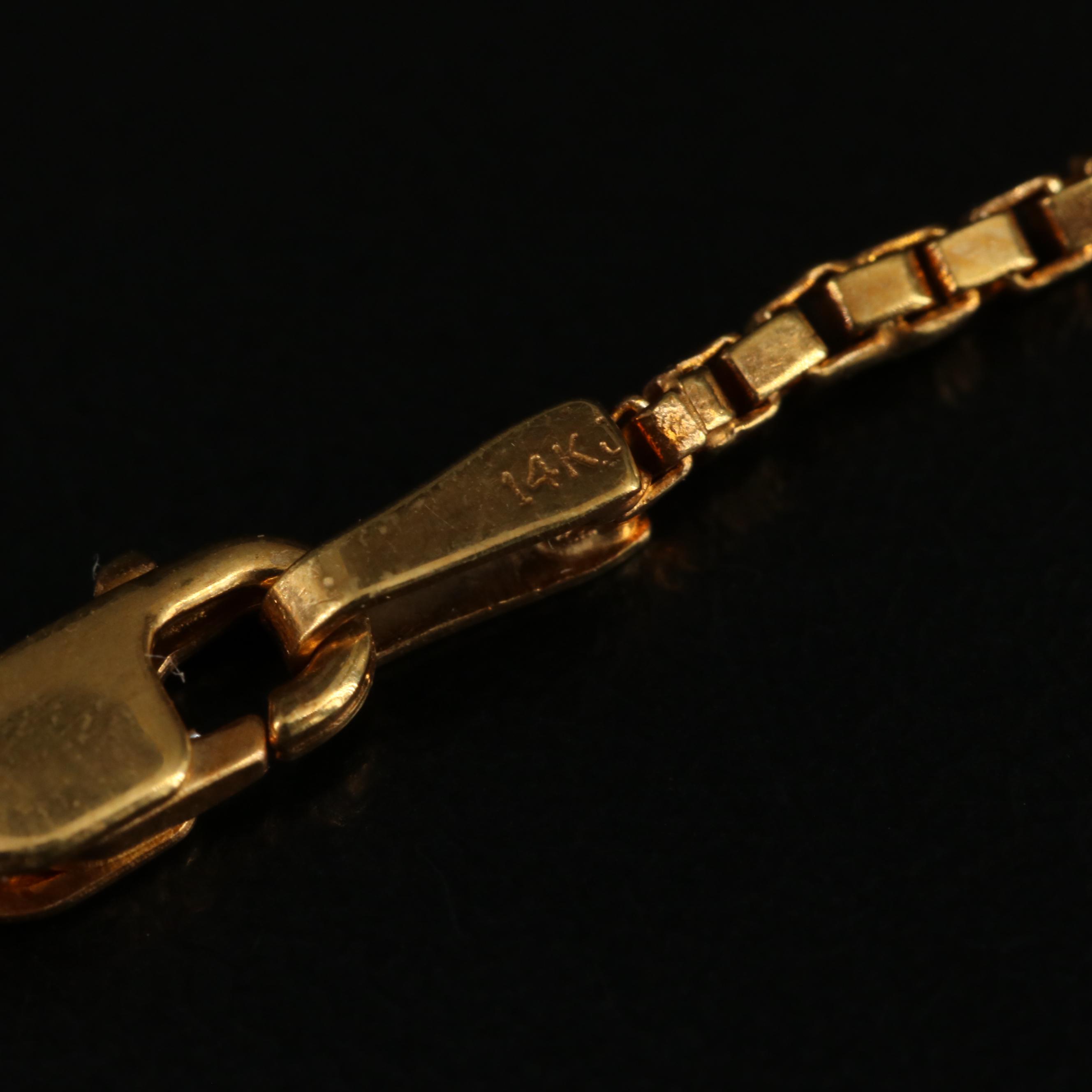 14K Box Chain Necklace