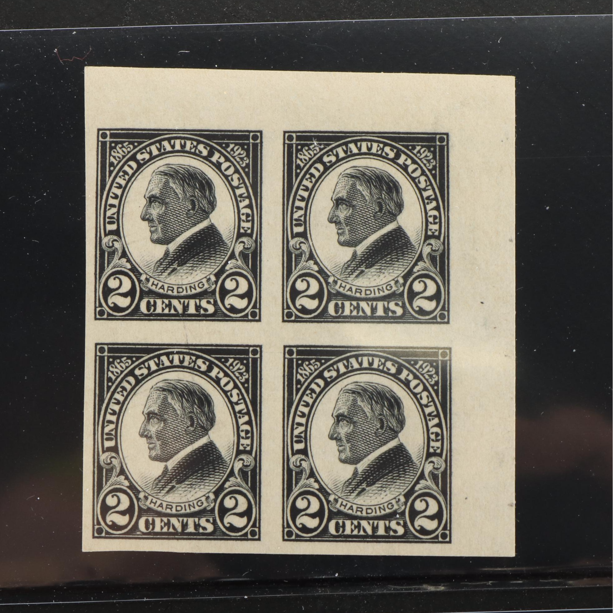 Sixteen Early U.S. Postage Stamp Plate Blocks