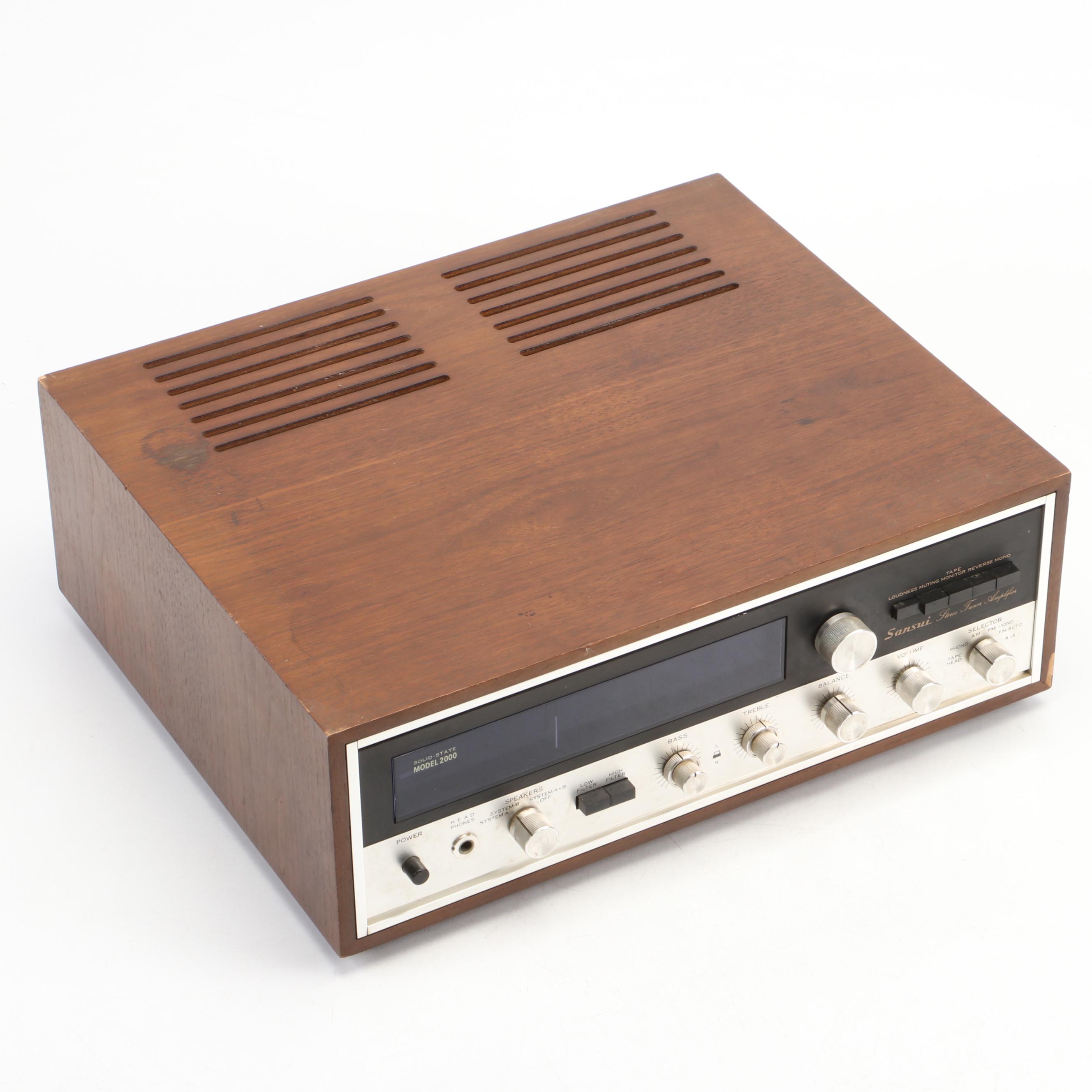Sansui Solid State Stereo Tuner and Amplifier, Circa 1976