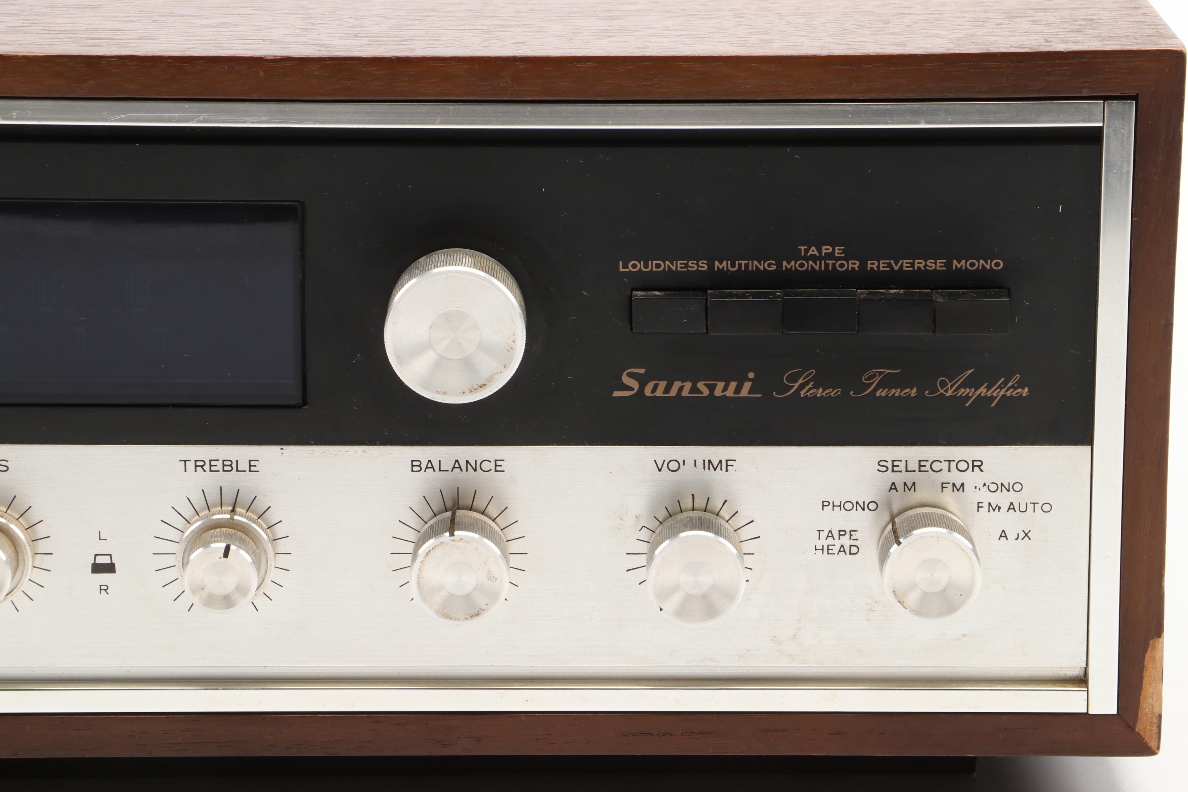 Sansui Solid State Stereo Tuner and Amplifier, Circa 1976