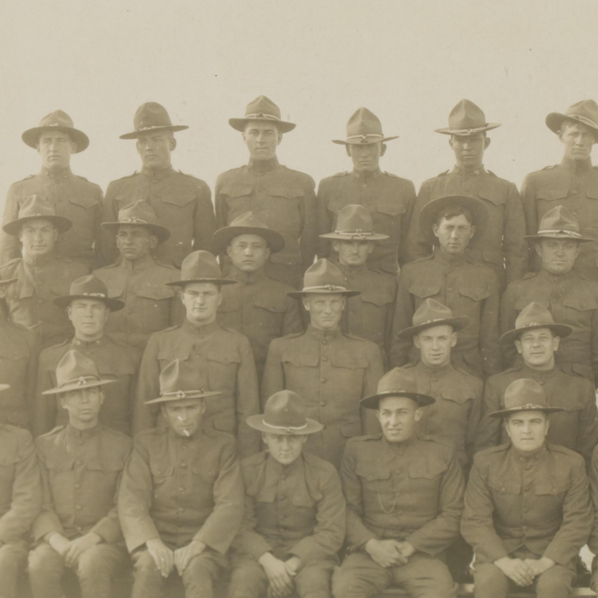 WWI Era 47th Machine Gun Battalion Camp Kearny, California Yardlong Photograph