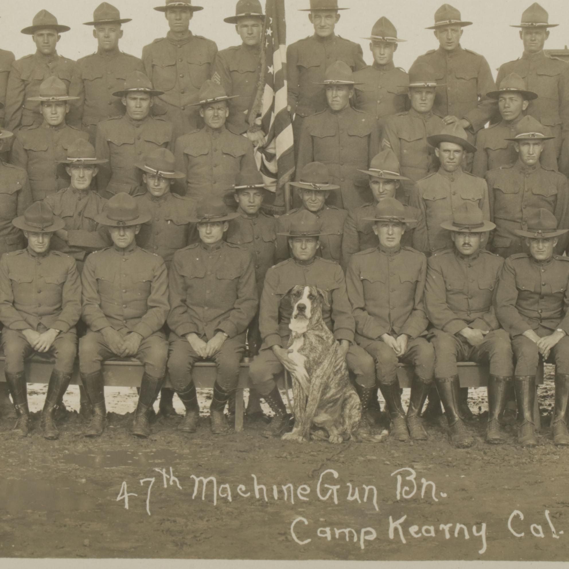 WWI Era 47th Machine Gun Battalion Camp Kearny, California Yardlong Photograph