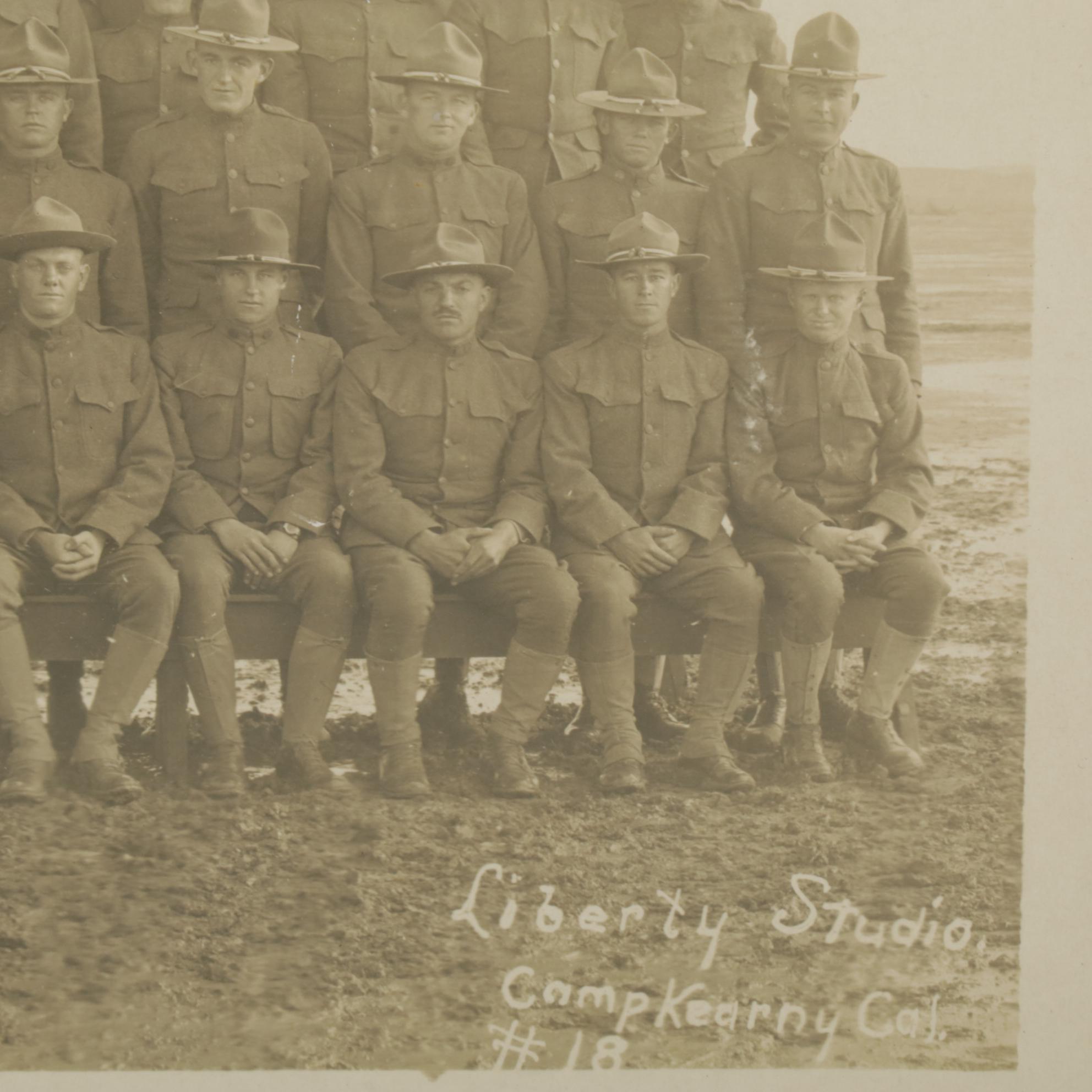 WWI Era 47th Machine Gun Battalion Camp Kearny, California Yardlong Photograph