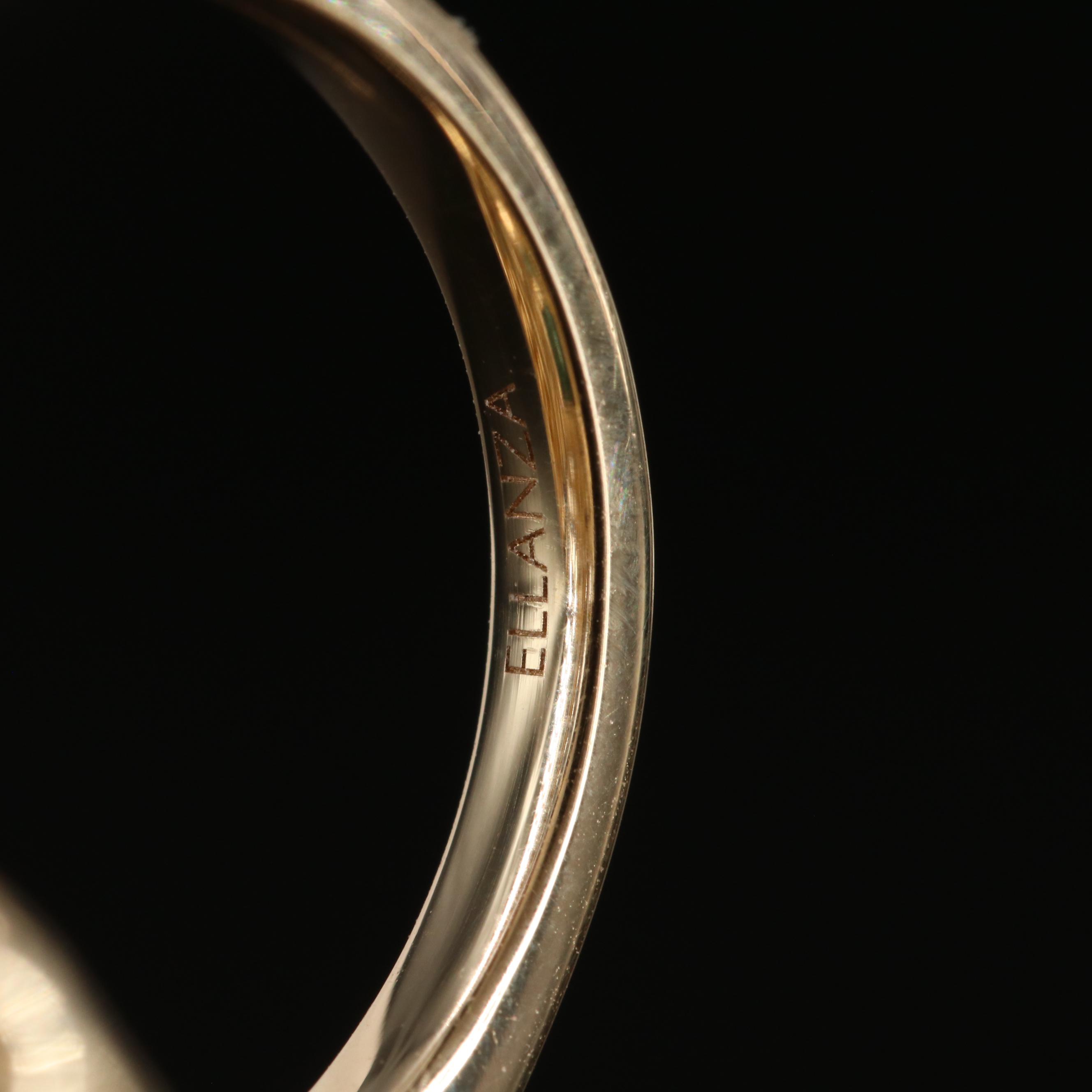 Ellanza 14K 6.17 CT Emerald and 2.28 CTW Diamond Ring