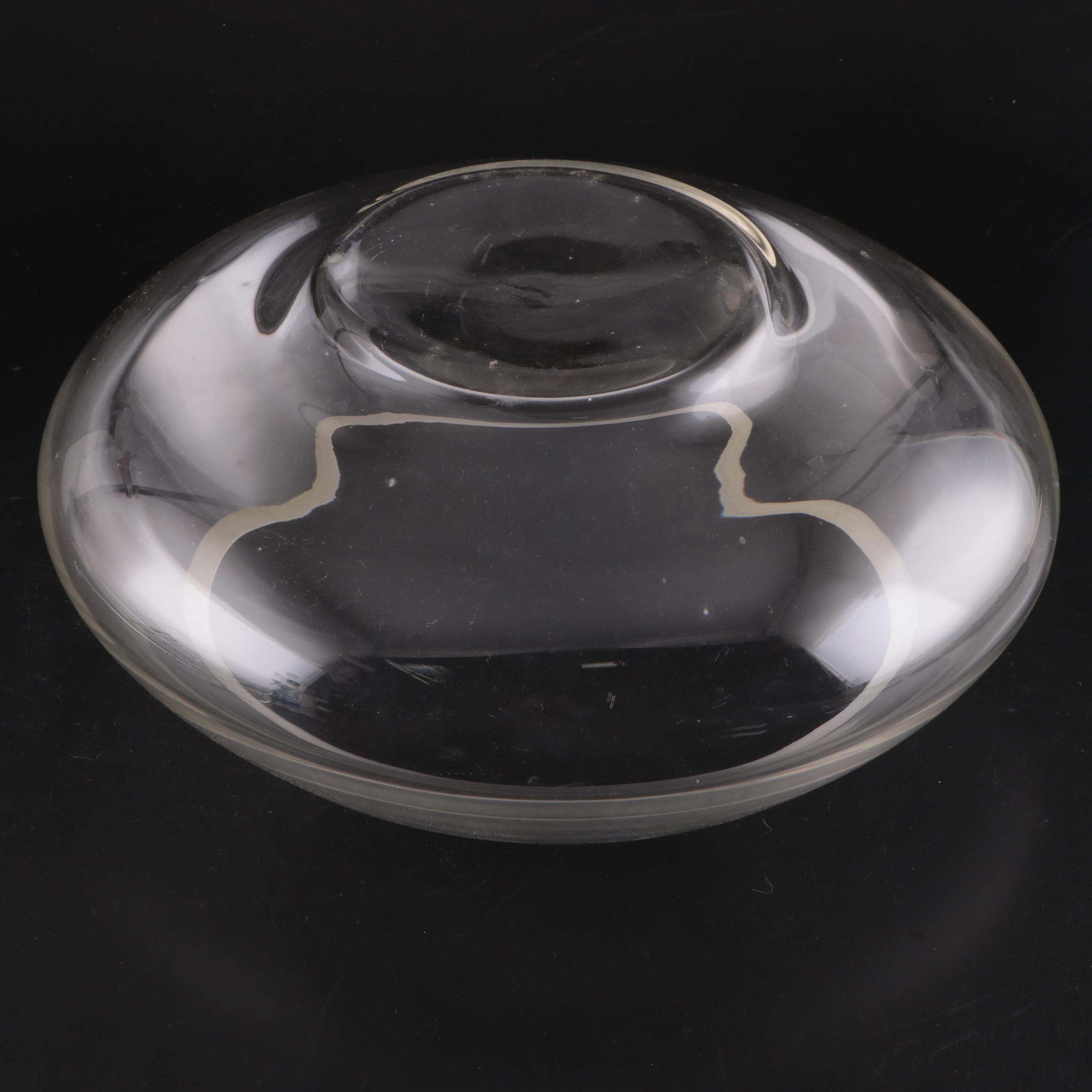 RiekesCrisa "Moderno" Glass Punch Bowl, Cups and Ladle EBTH