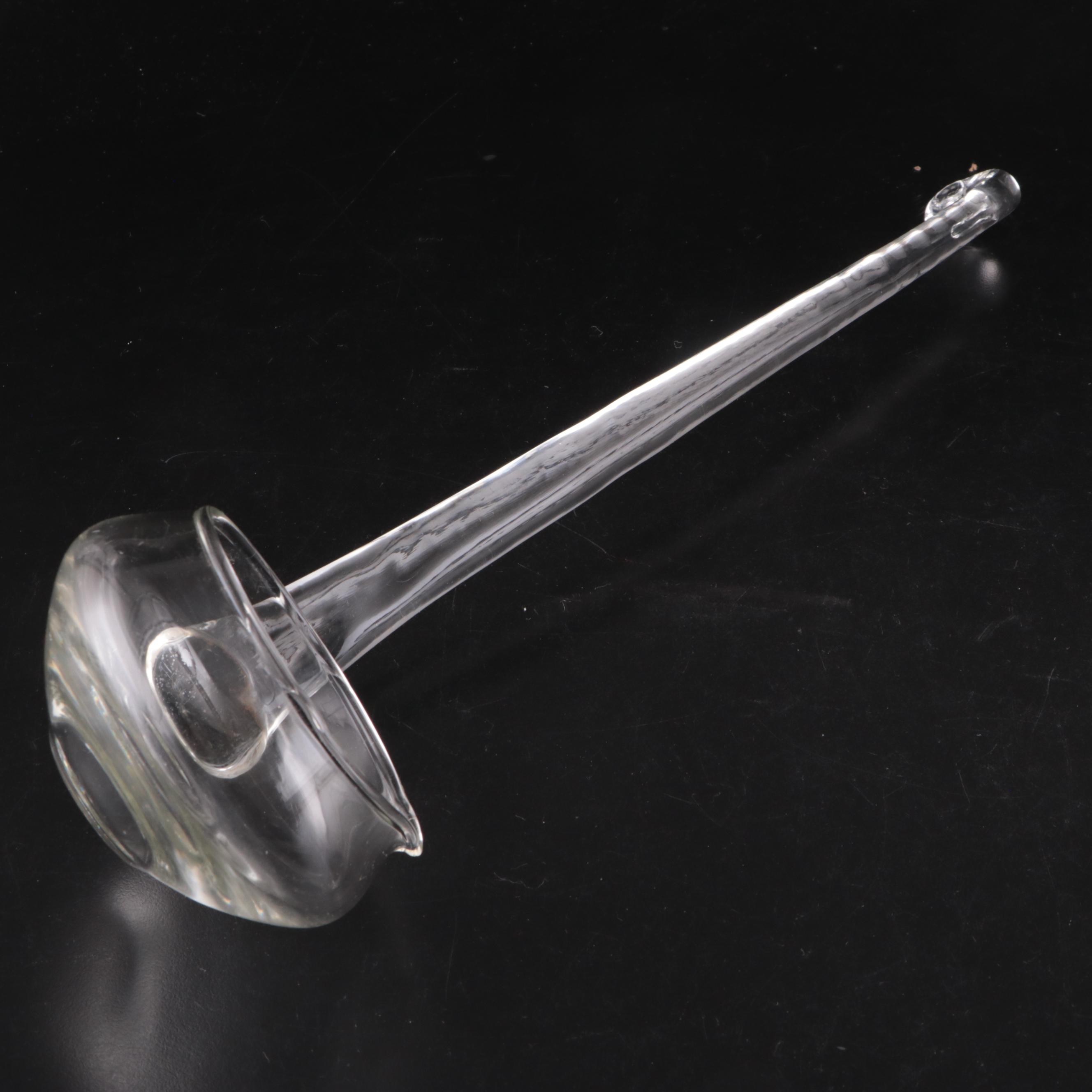 RiekesCrisa "Moderno" Glass Punch Bowl, Cups and Ladle EBTH