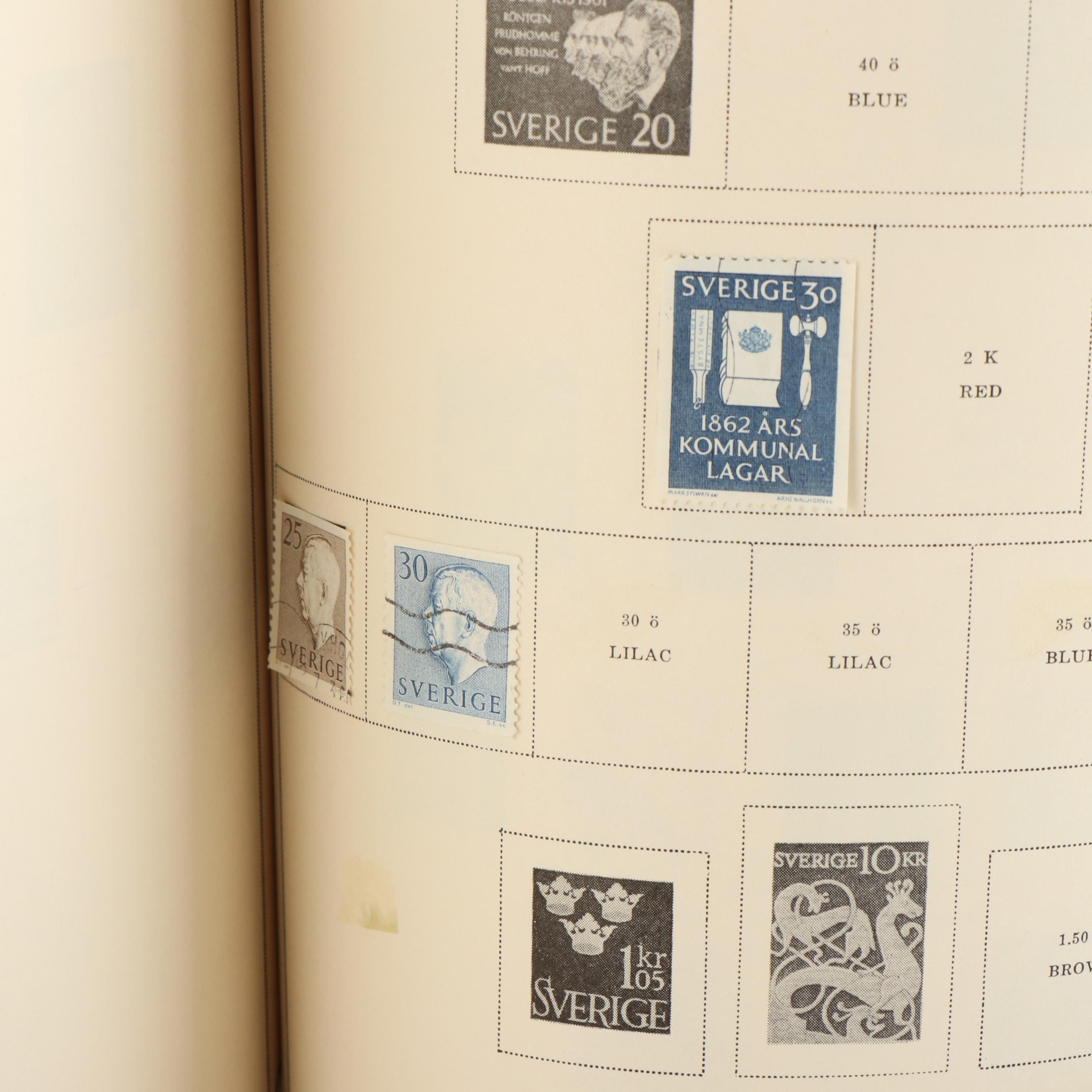 Six Albums of Postage Stamps