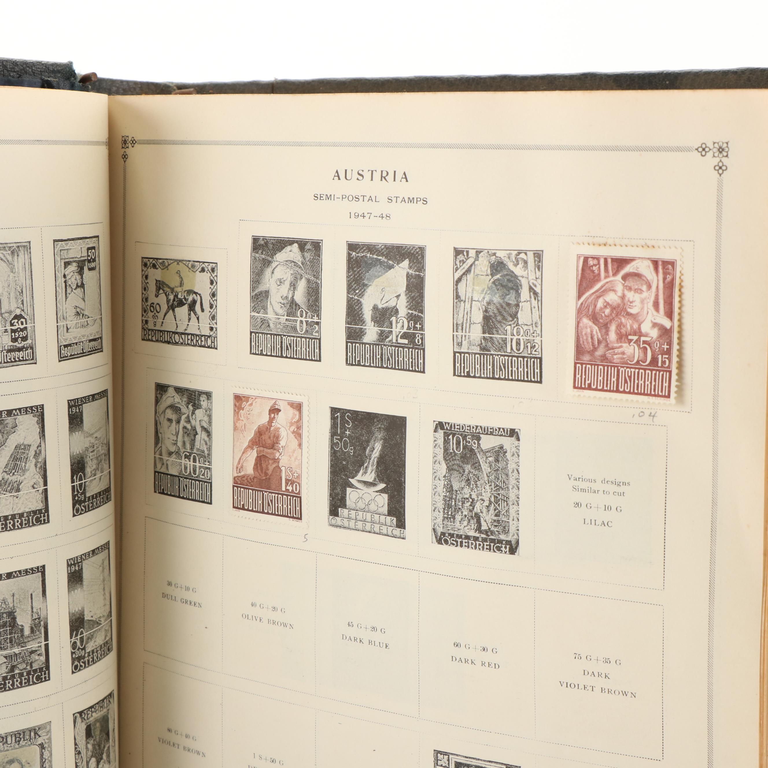 Six Albums of Postage Stamps