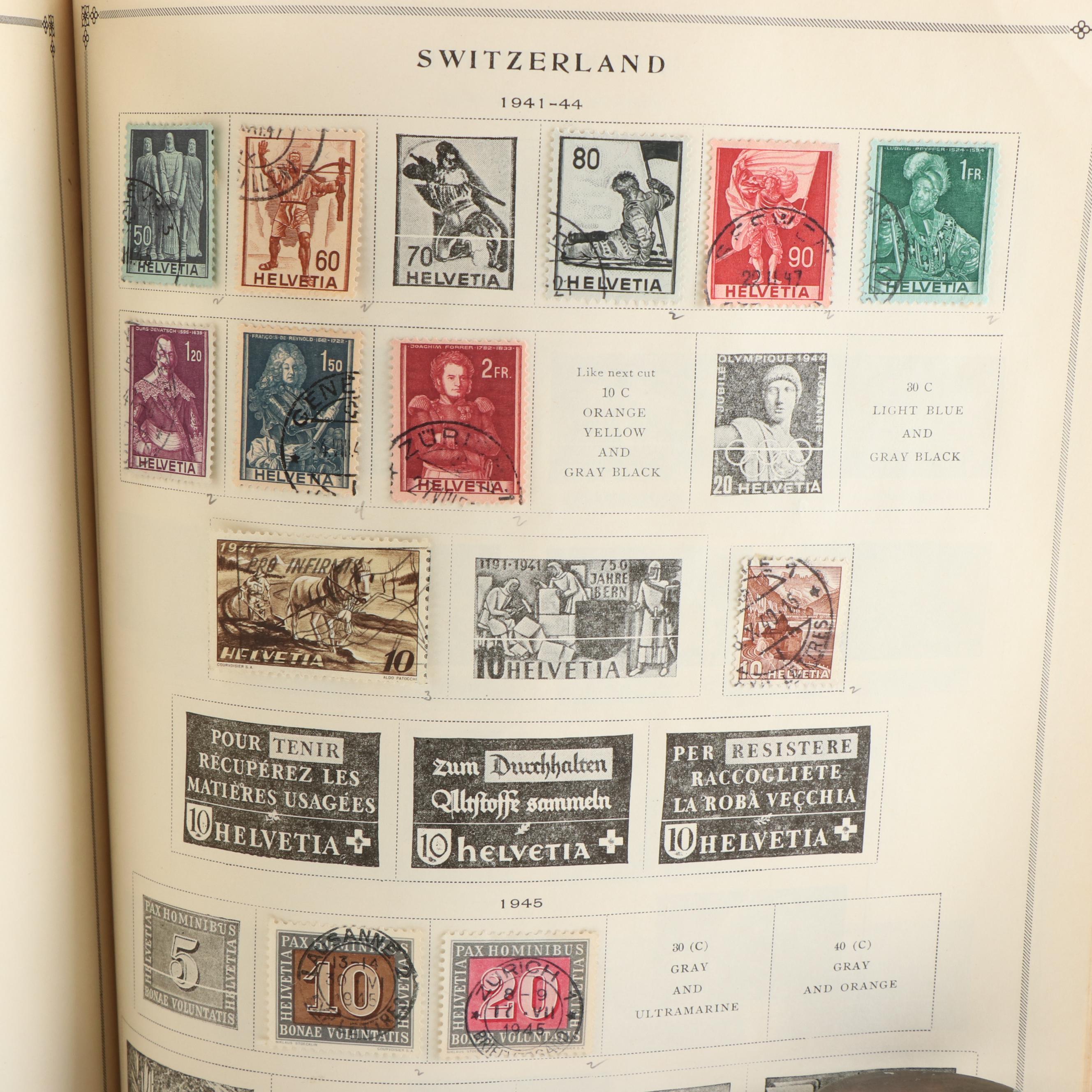 Six Albums of Postage Stamps