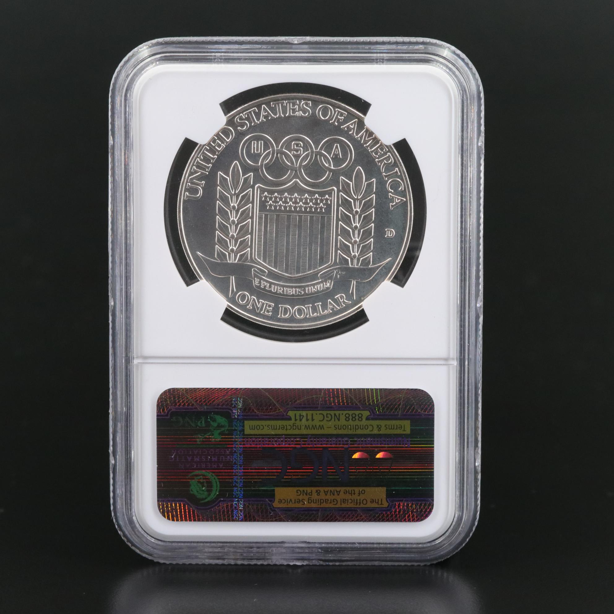 NGC Graded MS68 1992-D Olympics Commemorative (Baseball) Silver Dollar