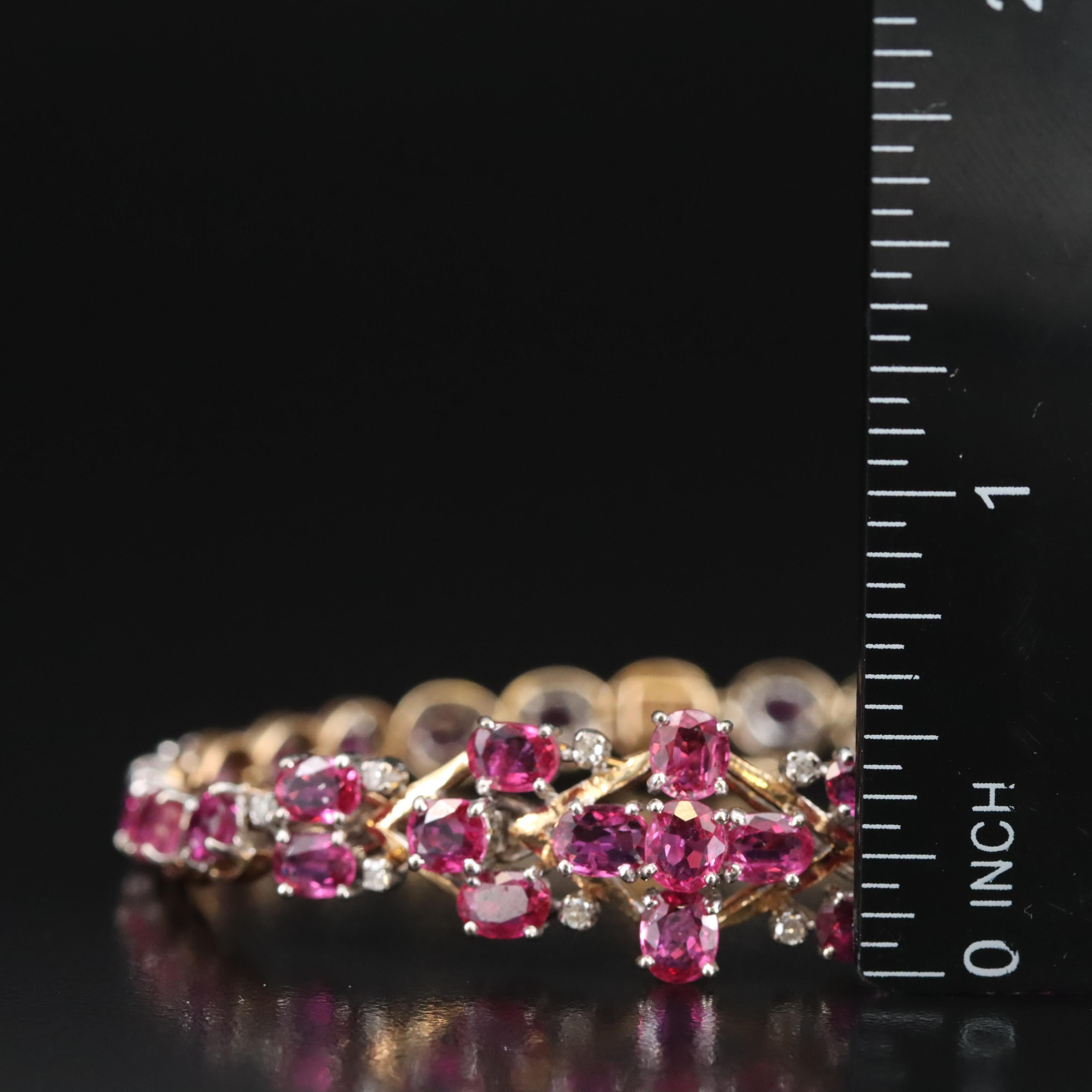 14K Ruby and Diamond Bracelet