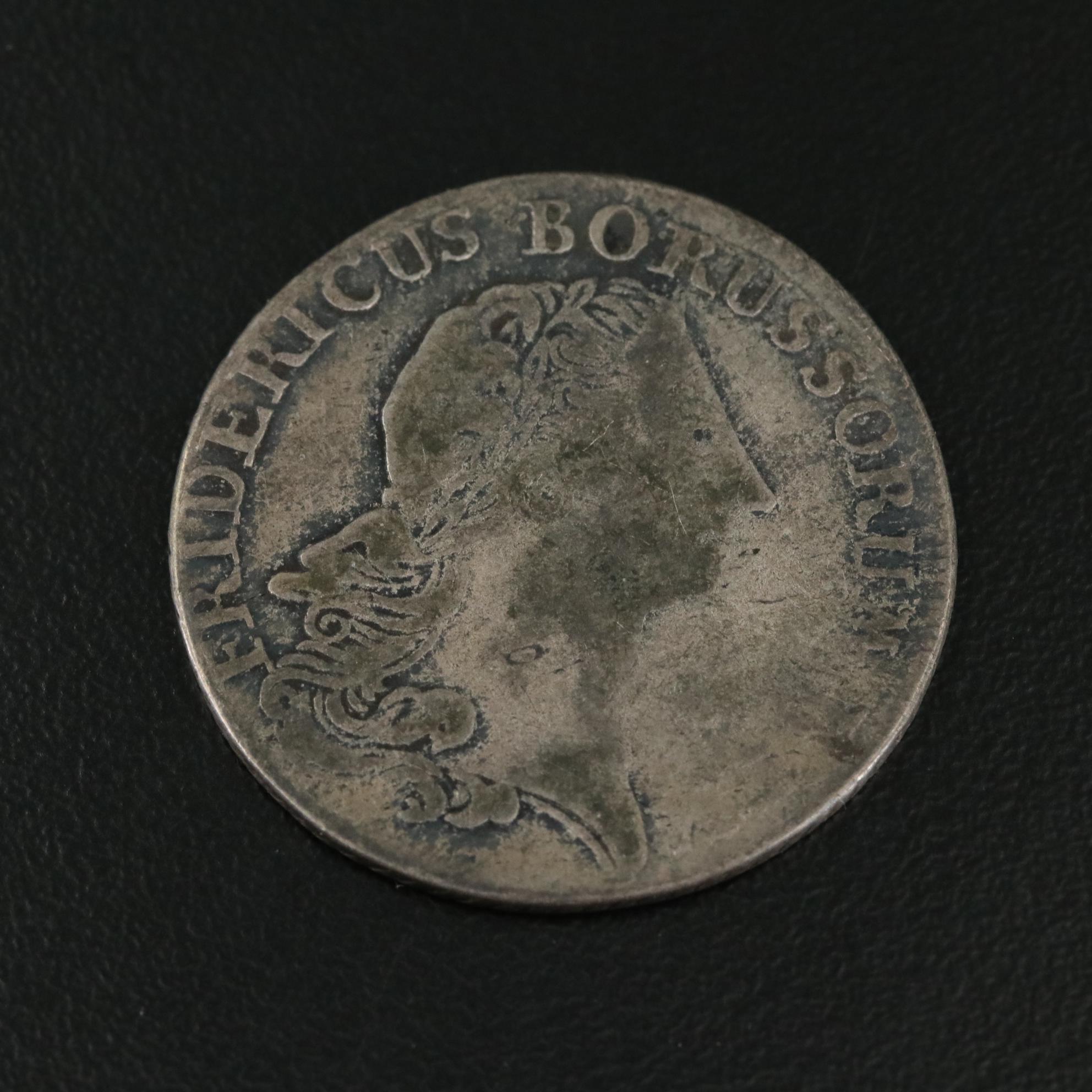 Group of Four Silver and One Copper World Coins