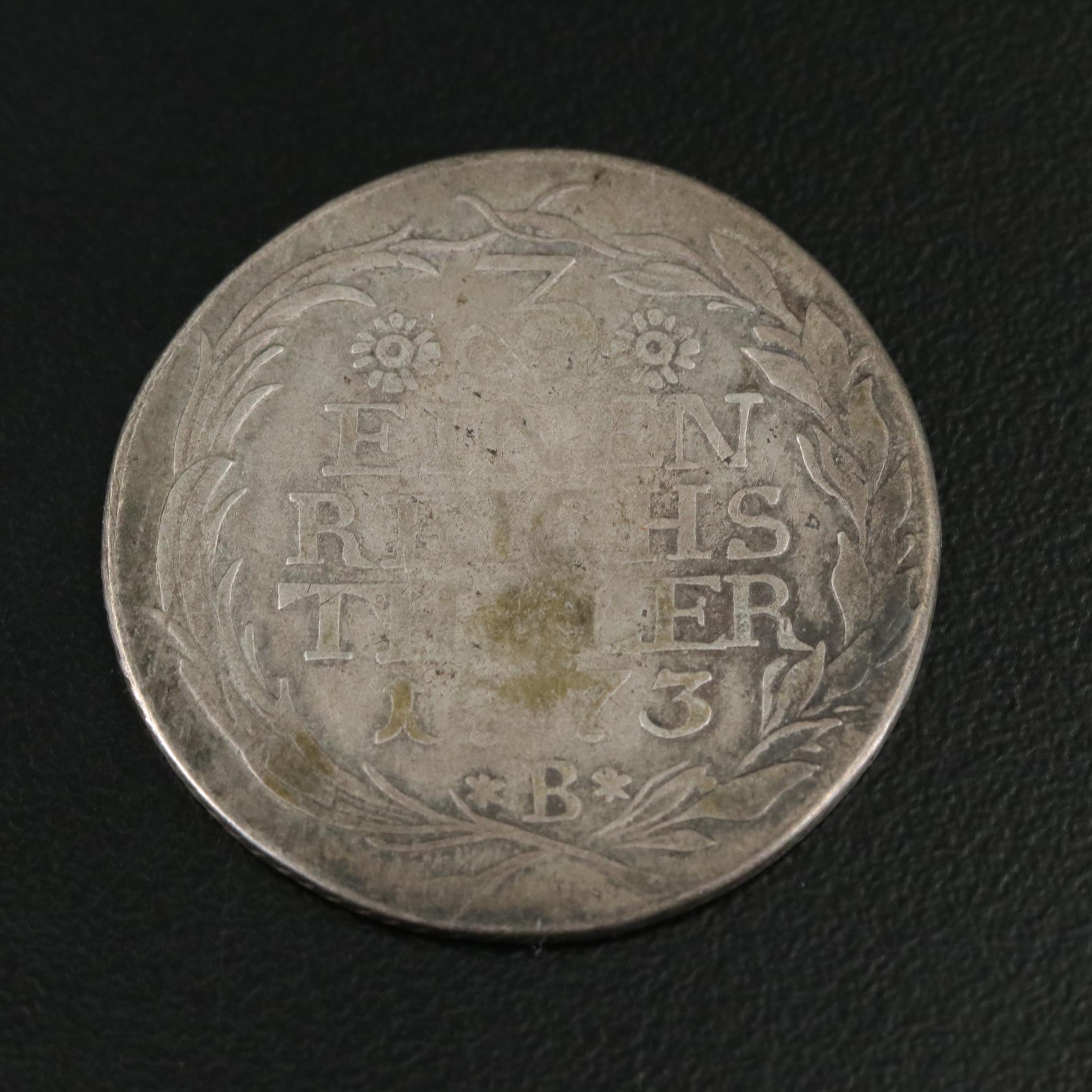 Group of Four Silver and One Copper World Coins