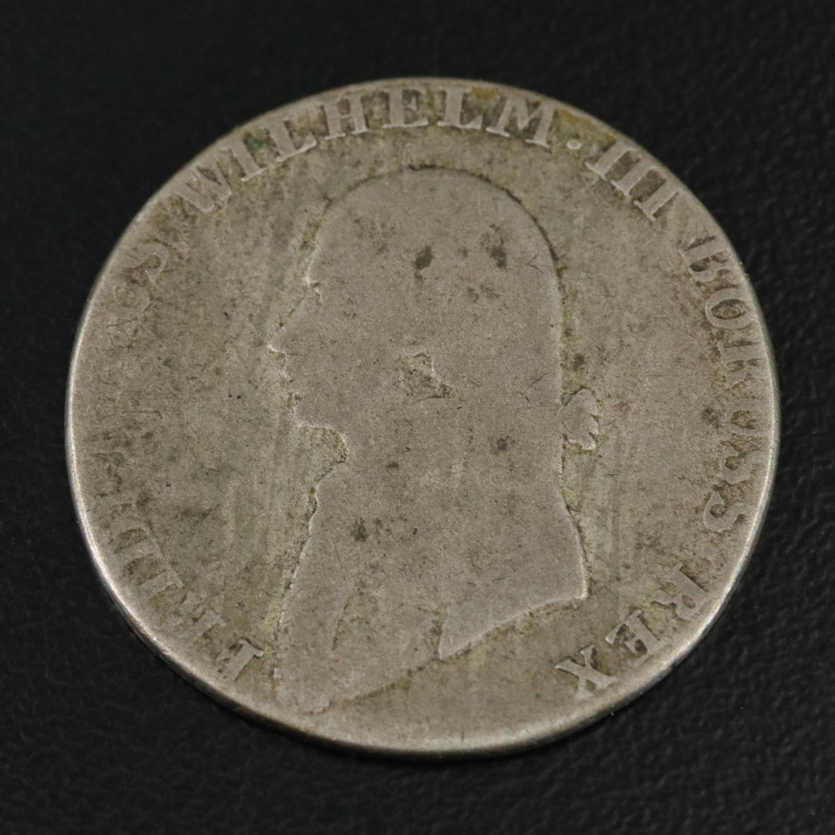 Group of Four Silver and One Copper World Coins