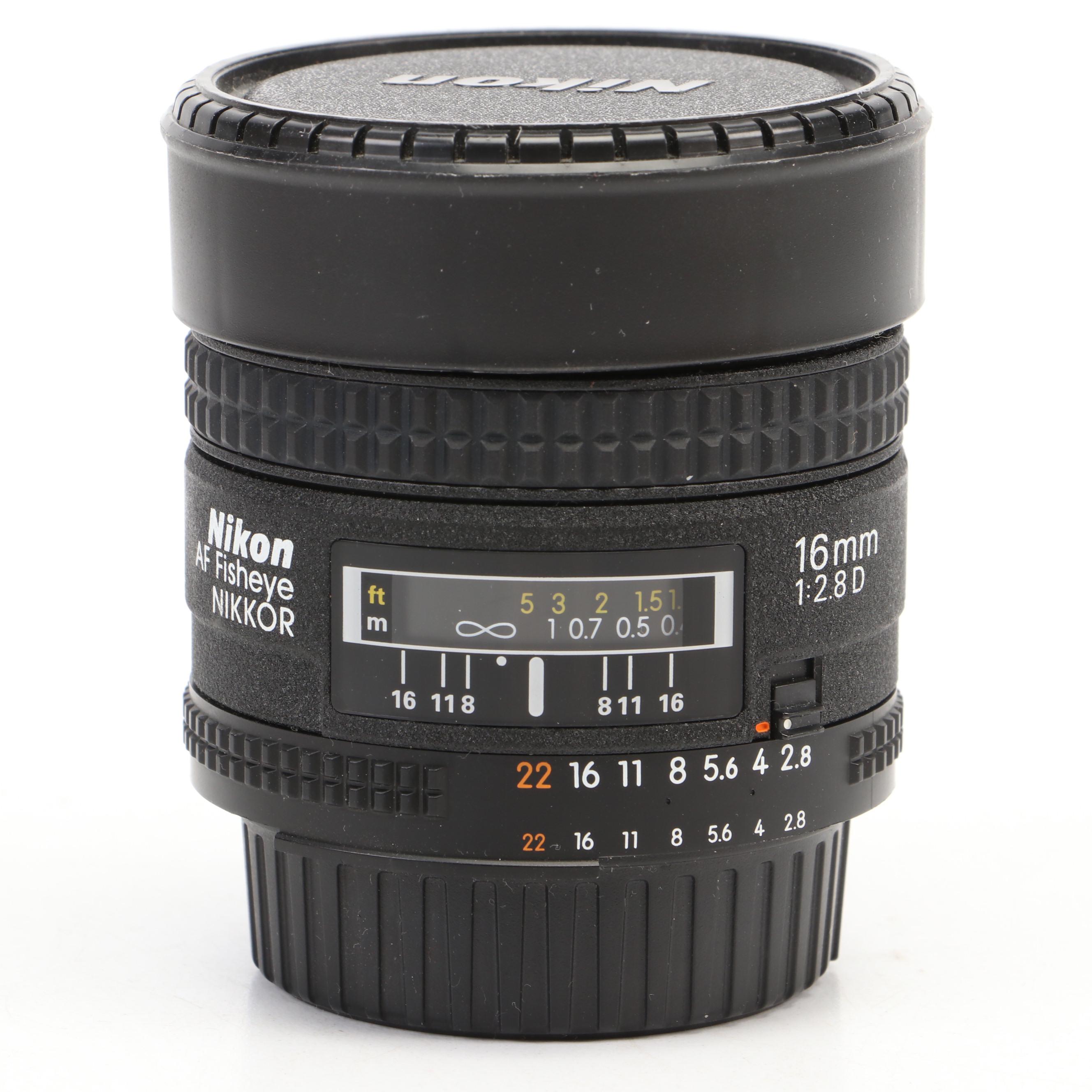 Nikon Fisheye Lens with Other Camera Lens with More Camera Accessories