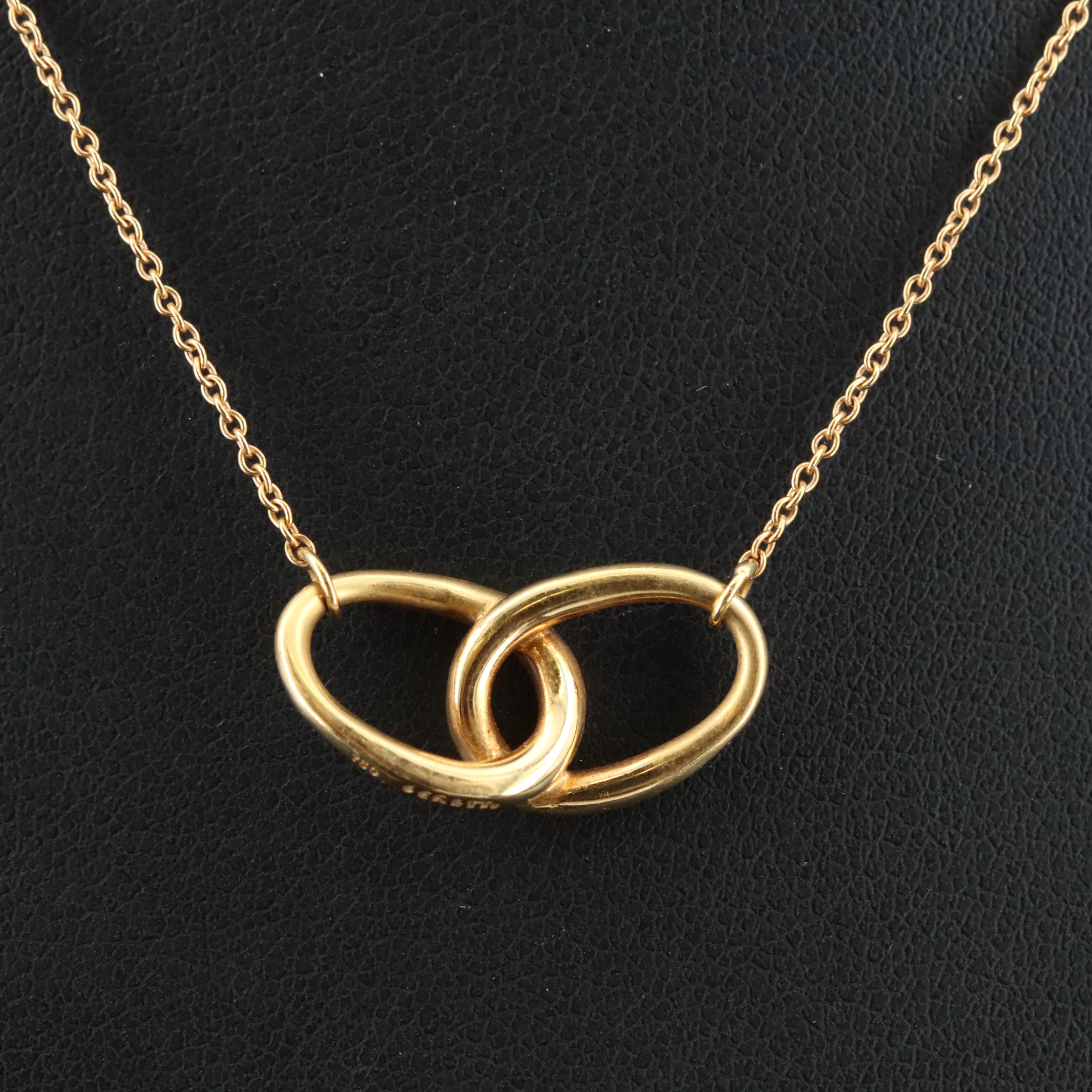 Elsa Peretti for Tiffany & Co. 18K Double Loop Necklace