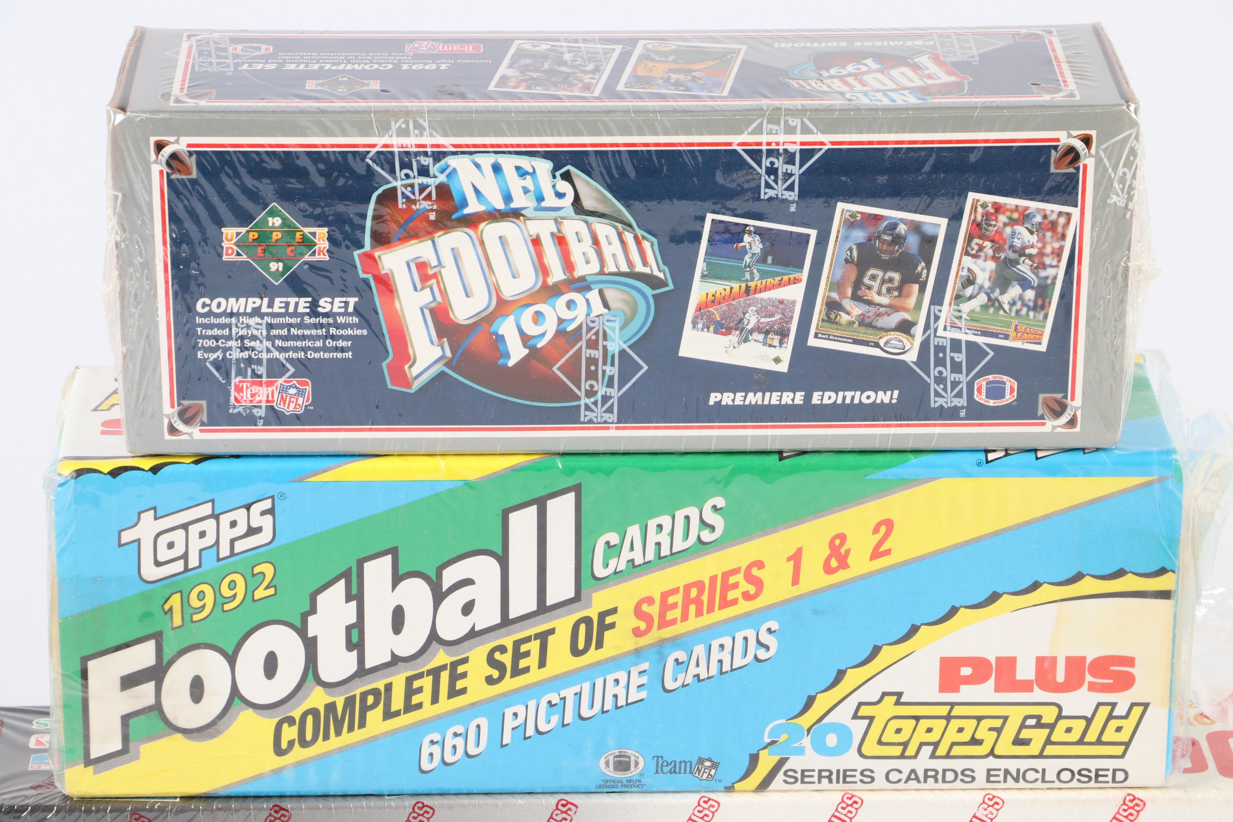 Sealed Sports Card Sets with Ken Griffey Jr., Joe Montana, and More, 1980s–1993s