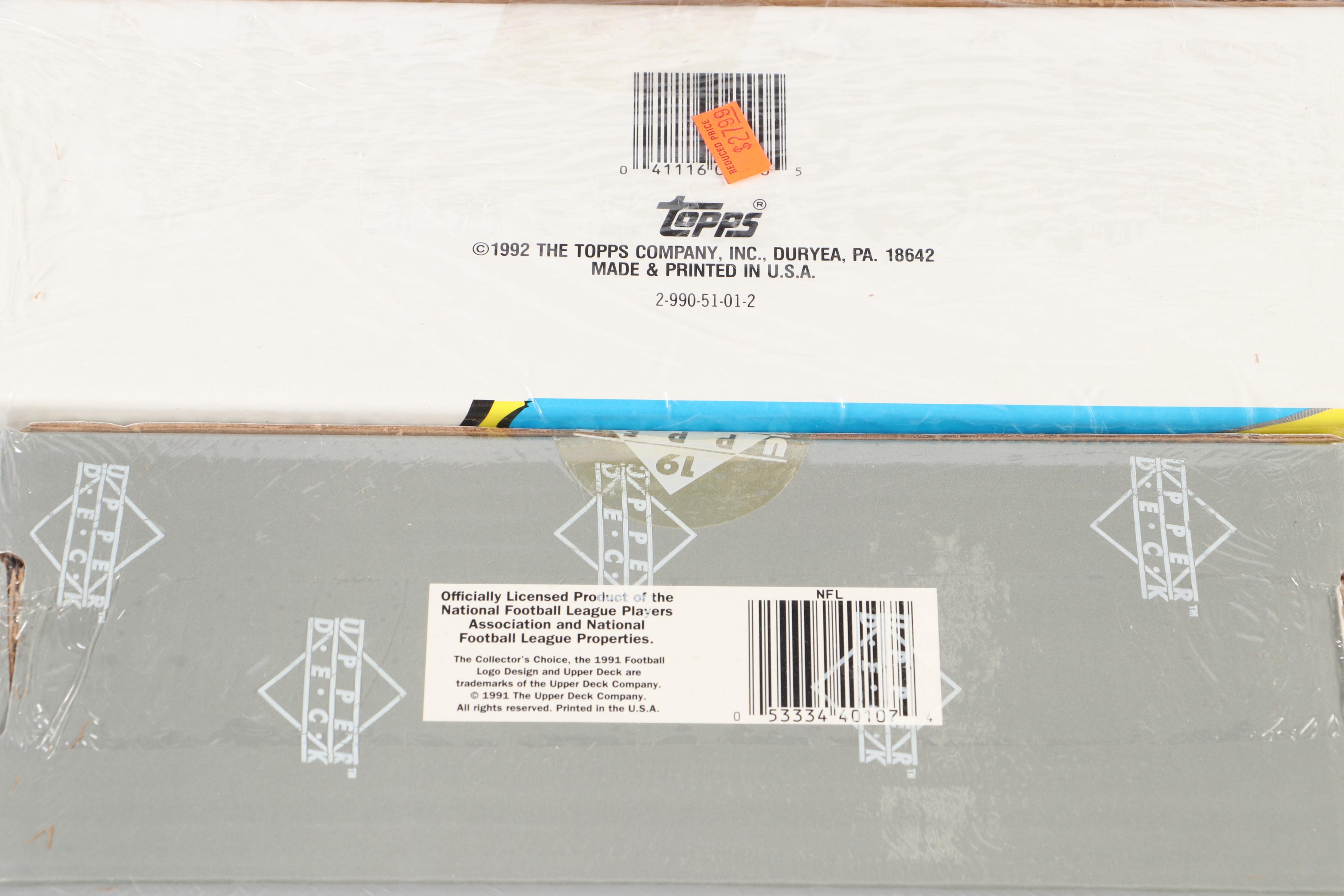 Sealed Sports Card Sets with Ken Griffey Jr., Joe Montana, and More, 1980s–1993s