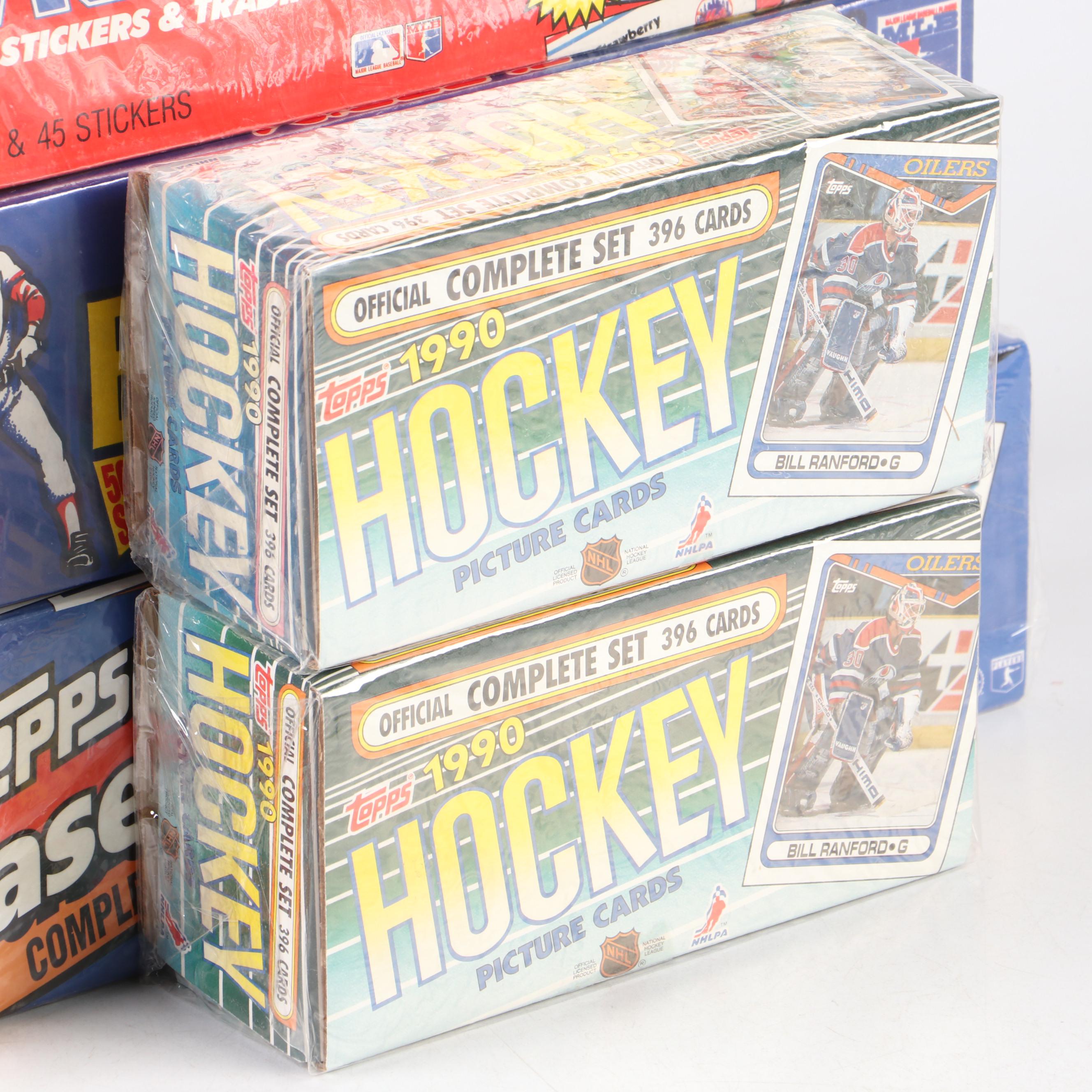 Sealed Sports Card Sets with Ken Griffey Jr., Joe Montana, and More, 1980s–1993s