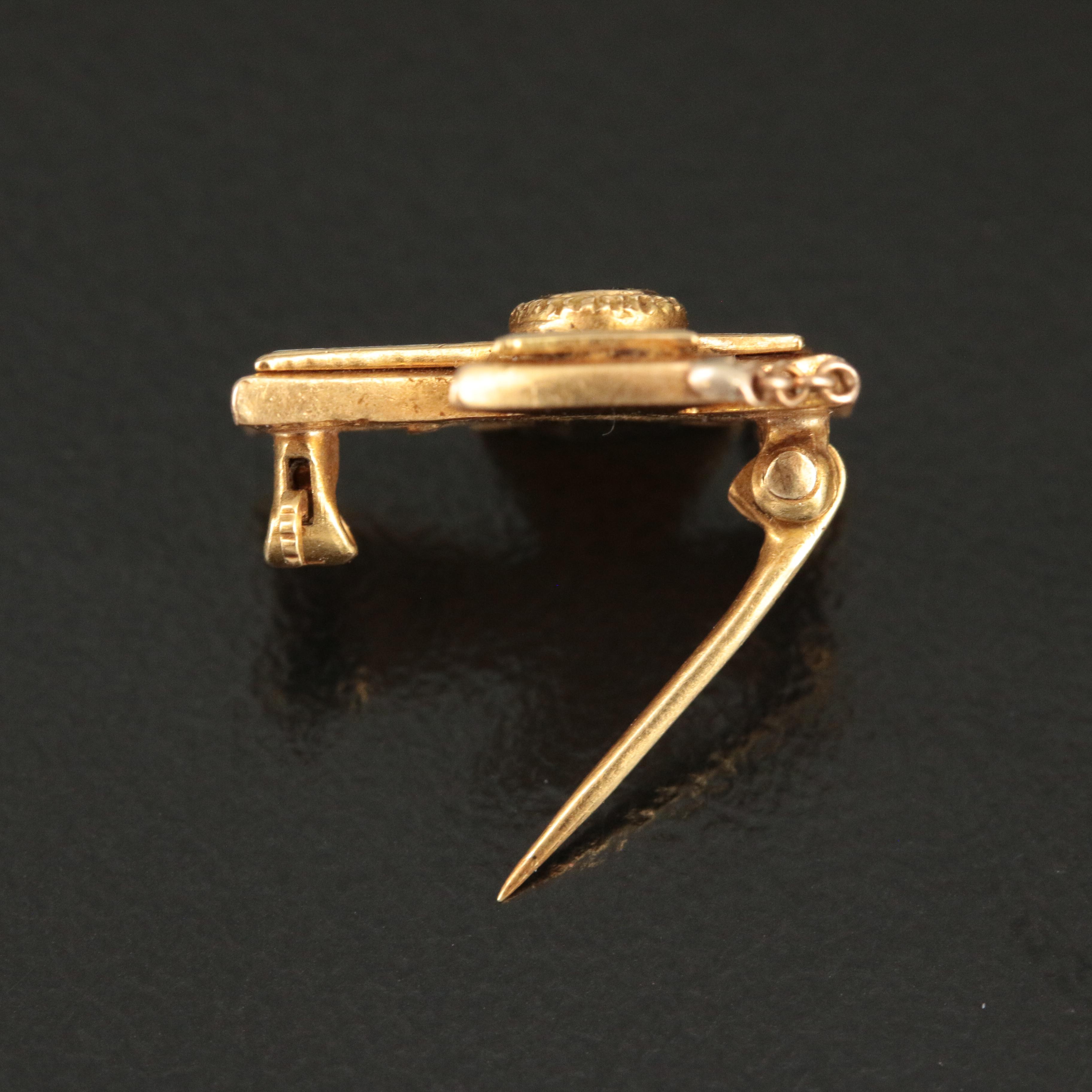 Tiffany & Co. 18K and Enamel Sigma Chi Fraternity Pin