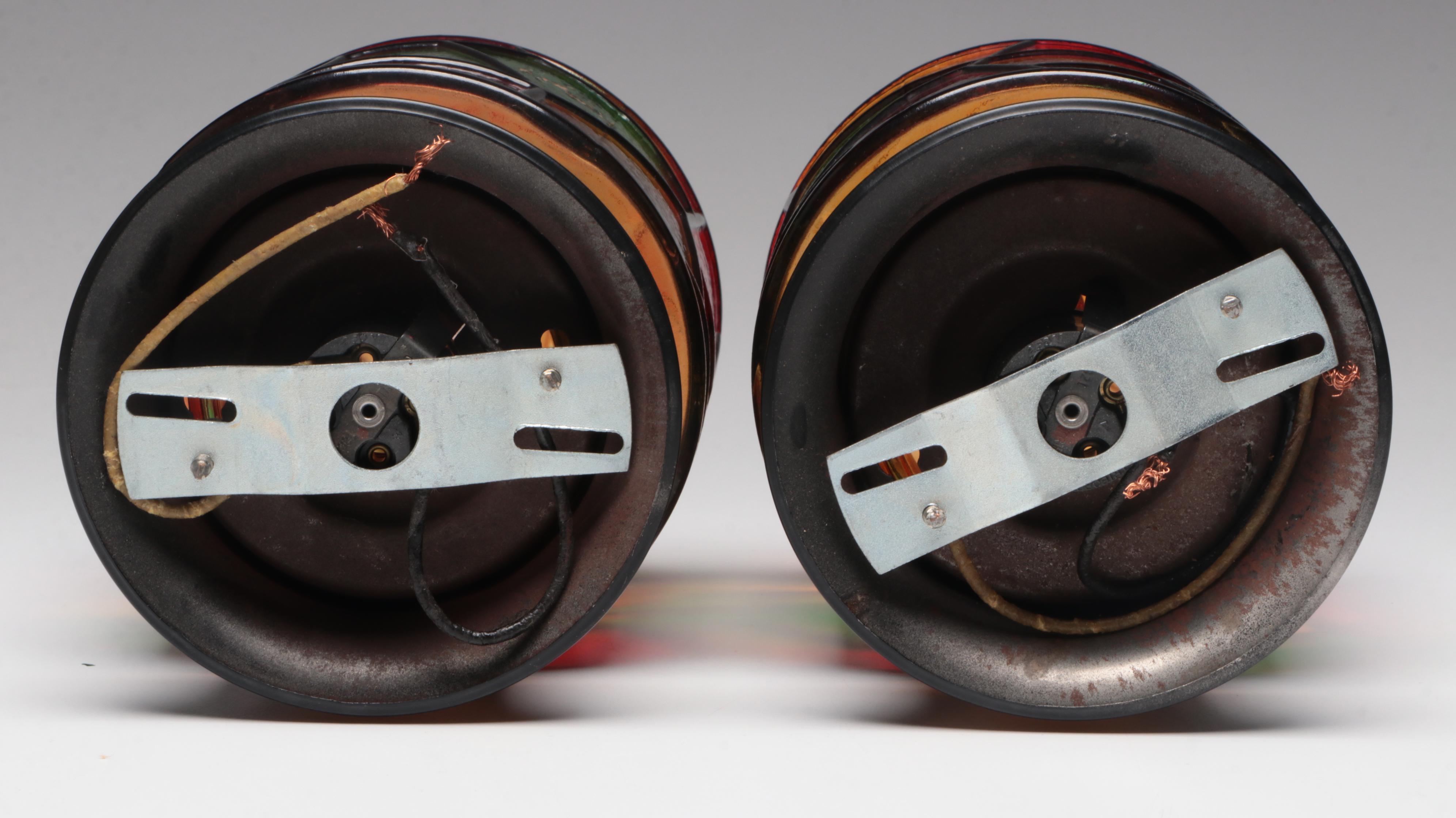 Pair of Stained Glass Ceiling Lights, 21st Century