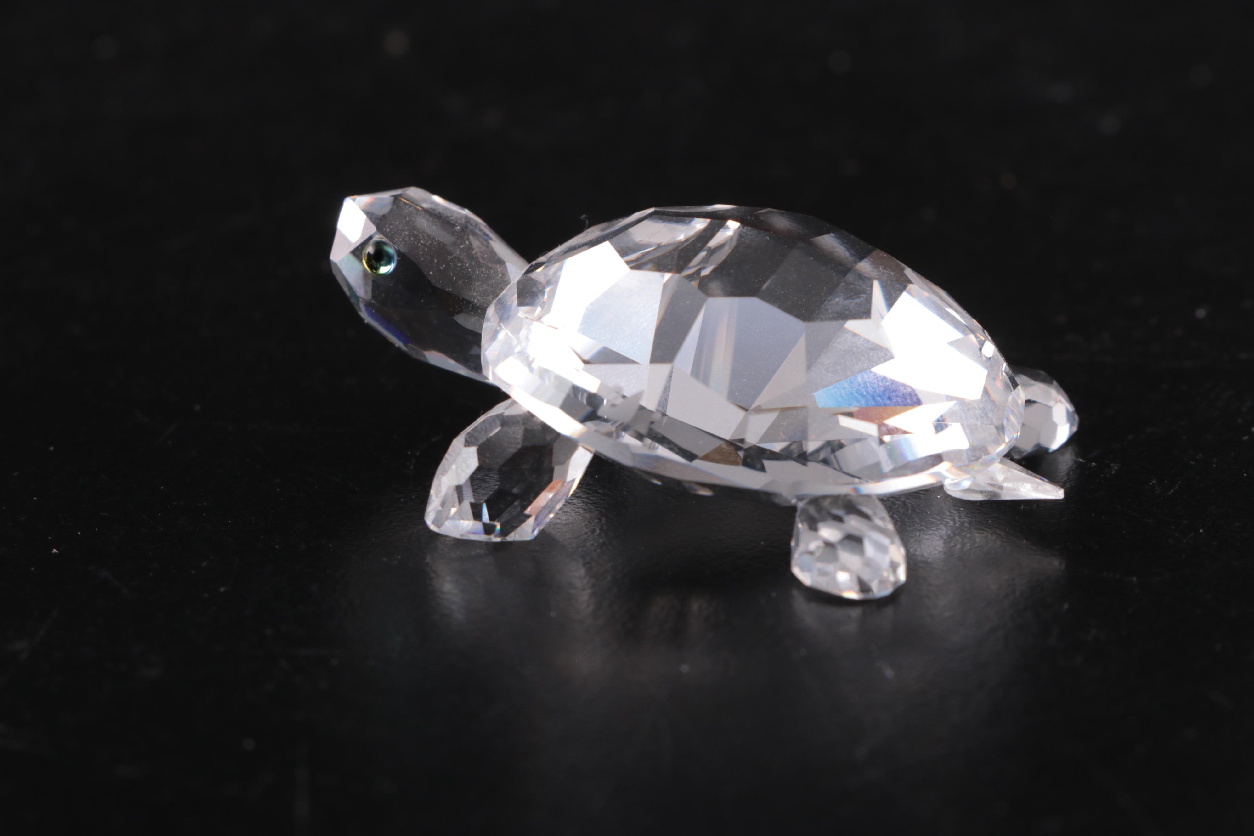 Swarovski "Siamese Fighting Fish" with Other Swarovski Crystal Animal Figurines