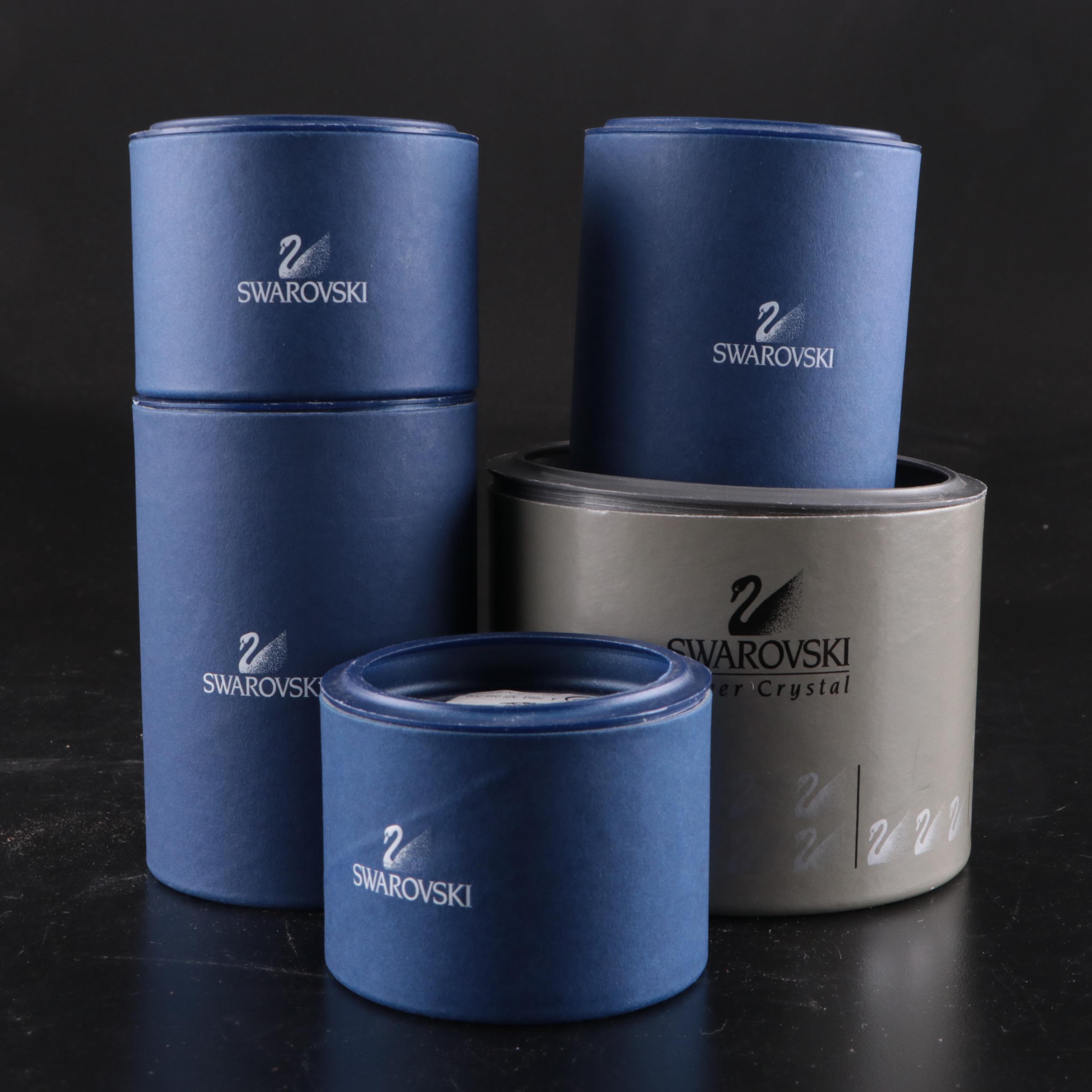 Swarovski "Siamese Fighting Fish" with Other Swarovski Crystal Animal Figurines