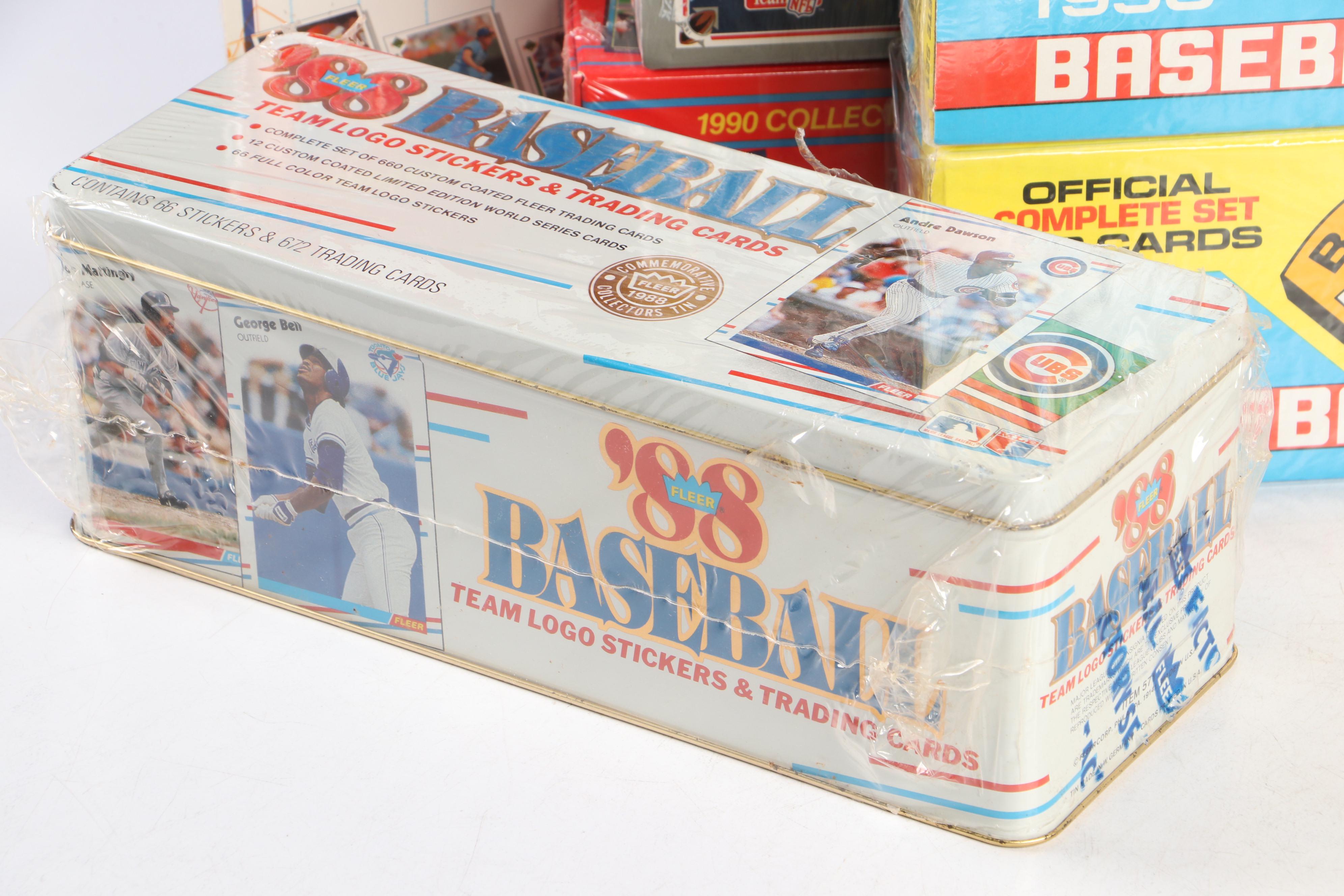 Sealed Sports Card Sets with Nolan Ryan, Dan Marino, and More, 1980s–1990s