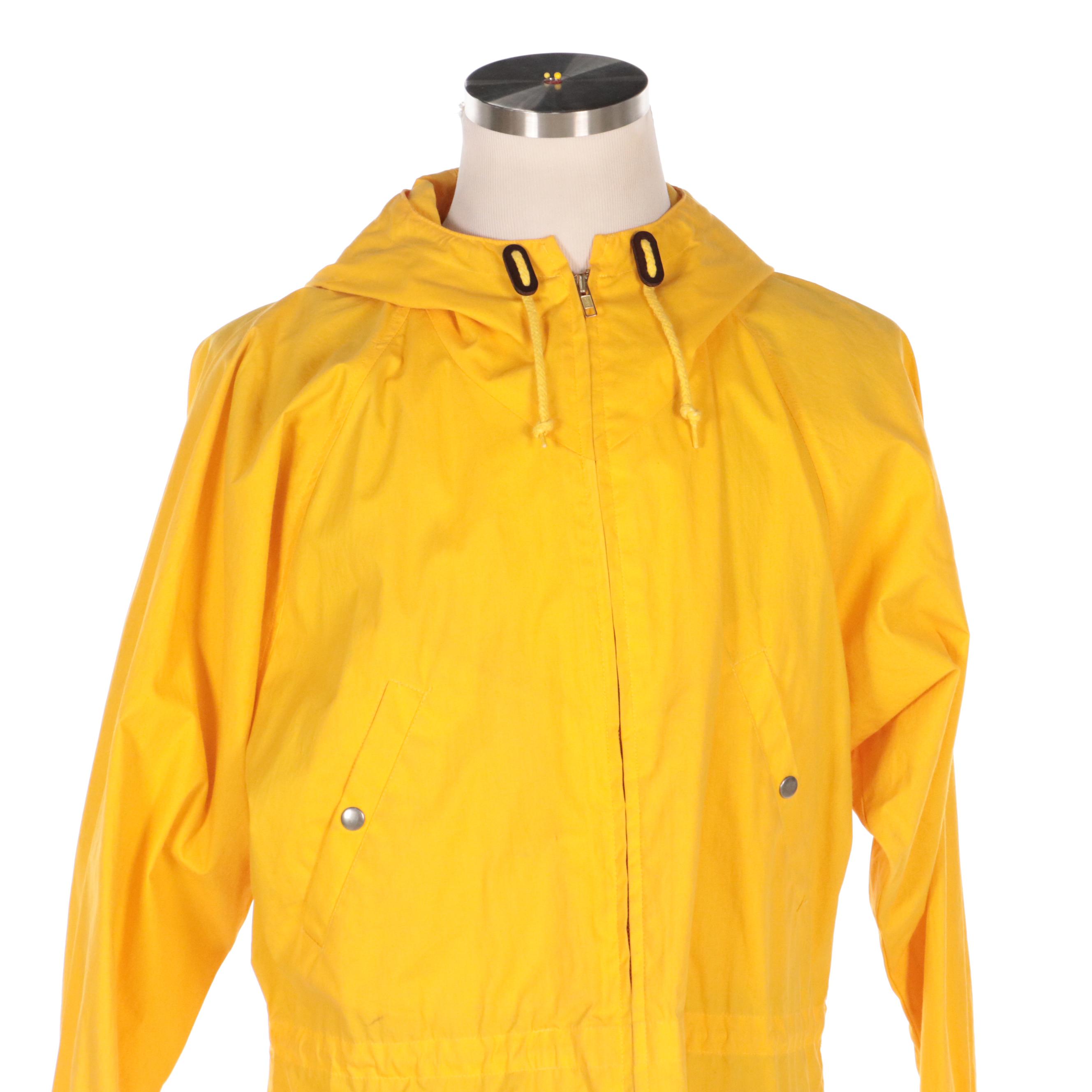 Men's Lauren Ralph Lauren Yellow Raincoat and Navy Blue Windbreaker Zip-Up