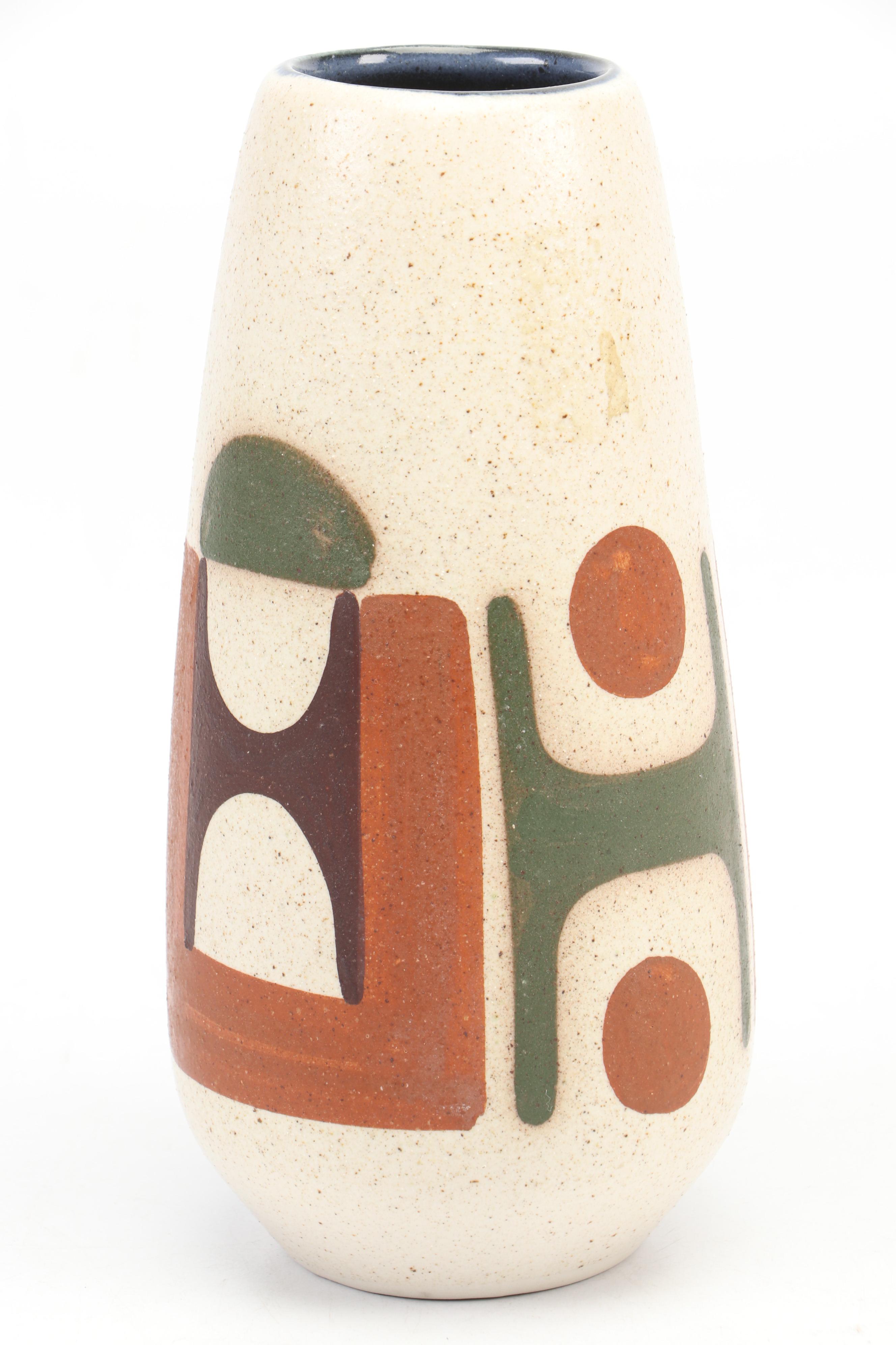 Lapid Ceramics Mid-Century Vase and Candleholders