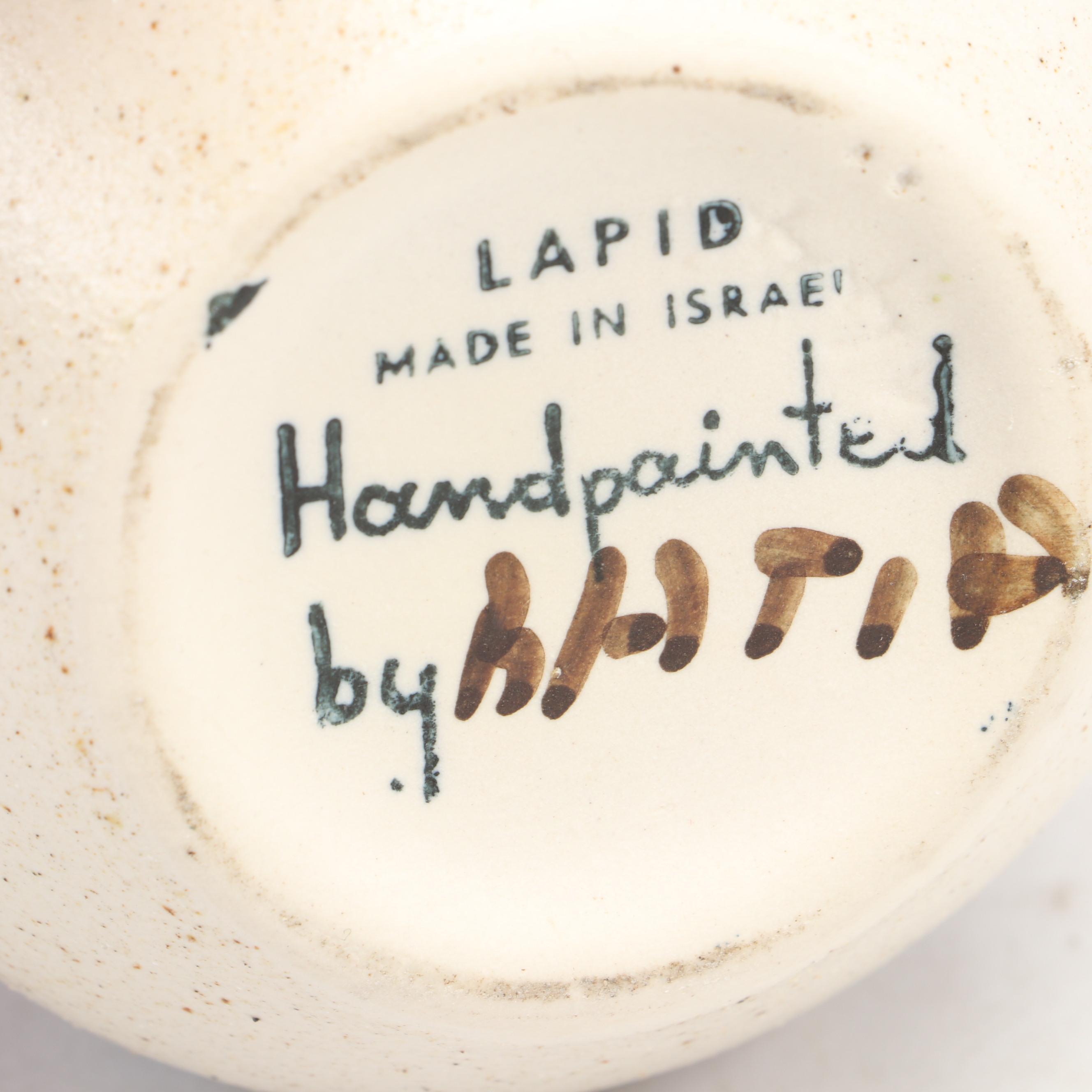 Lapid Ceramics Mid-Century Vase and Candleholders