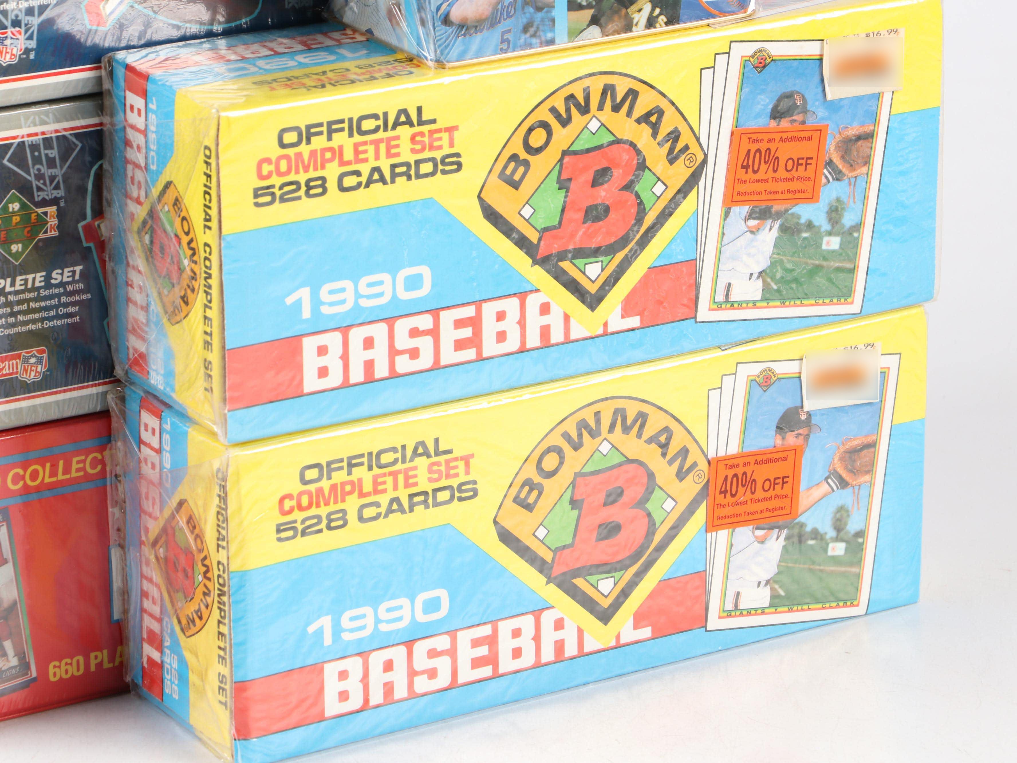 Sealed Sports Card Sets with Nolan Ryan, Dan Marino, and More, 1980s–1990s