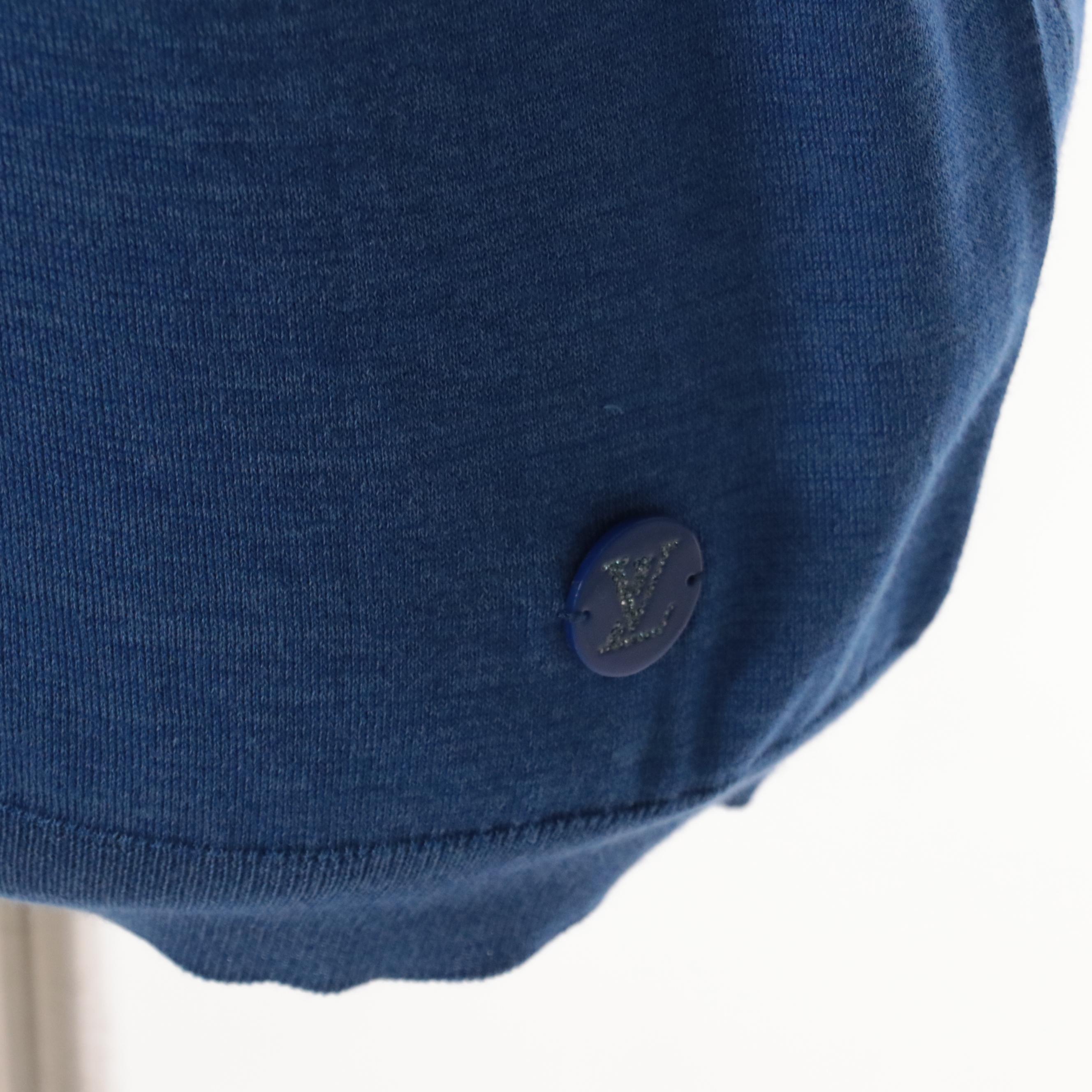 Louis Vuitton Lightweight Sweater in Marled Blue Knit
