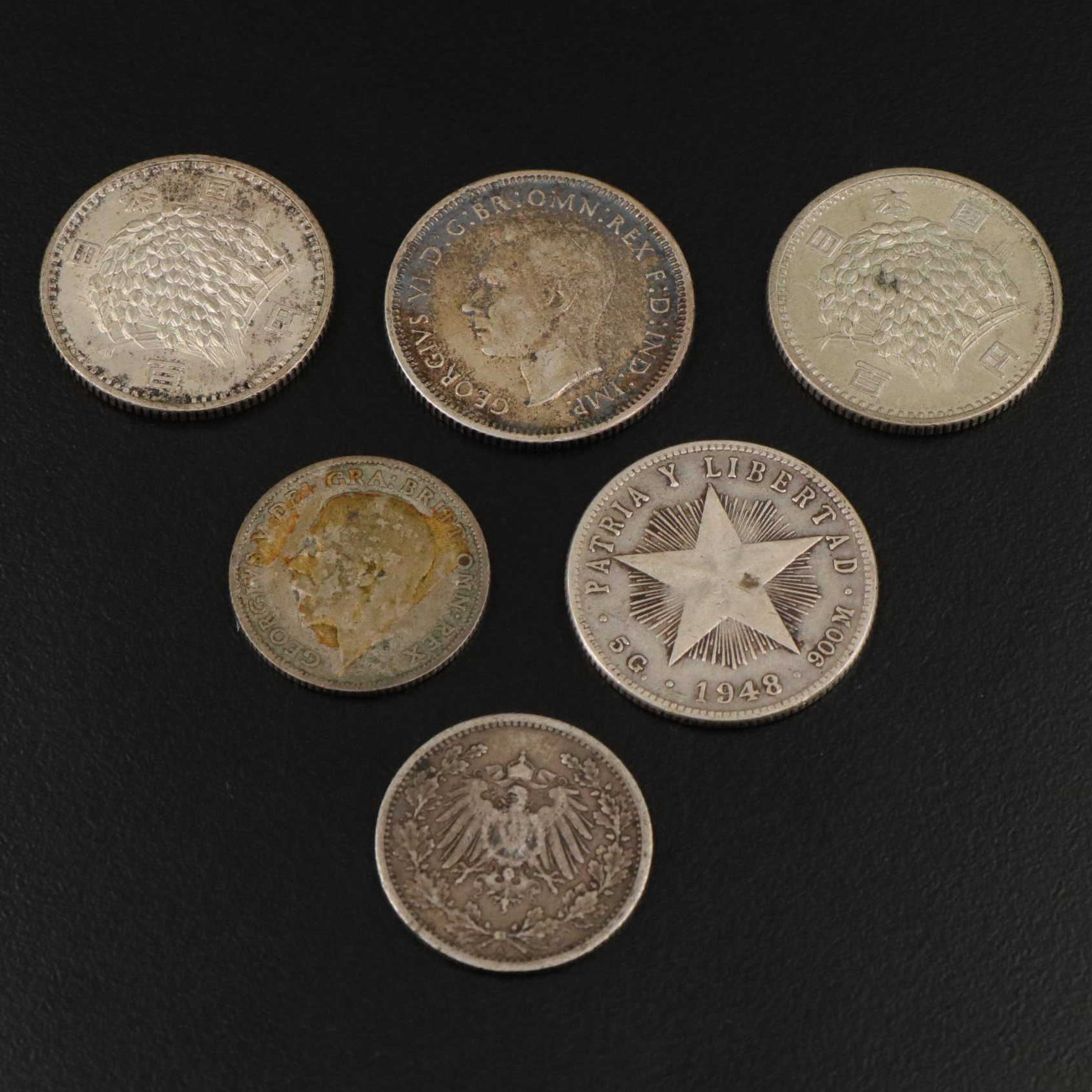 Collection of Eighteen World Silver Coins