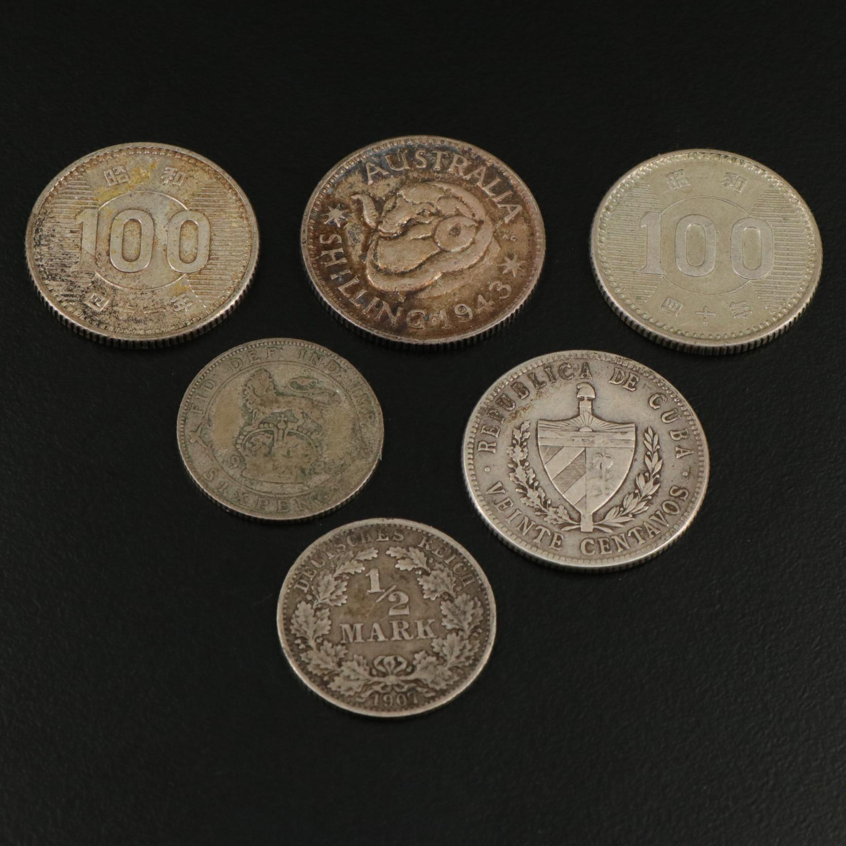 Collection of Eighteen World Silver Coins