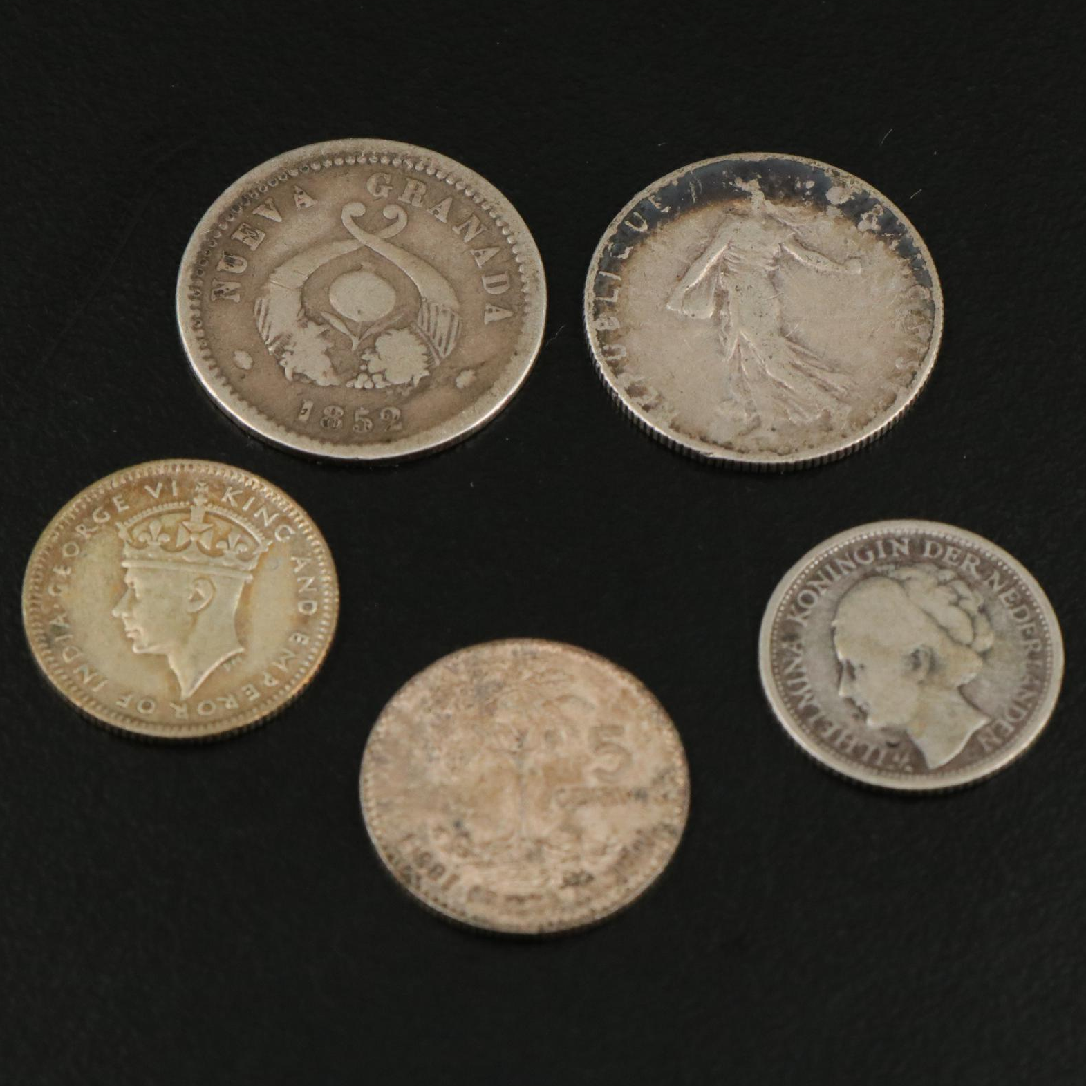 Collection of Eighteen World Silver Coins