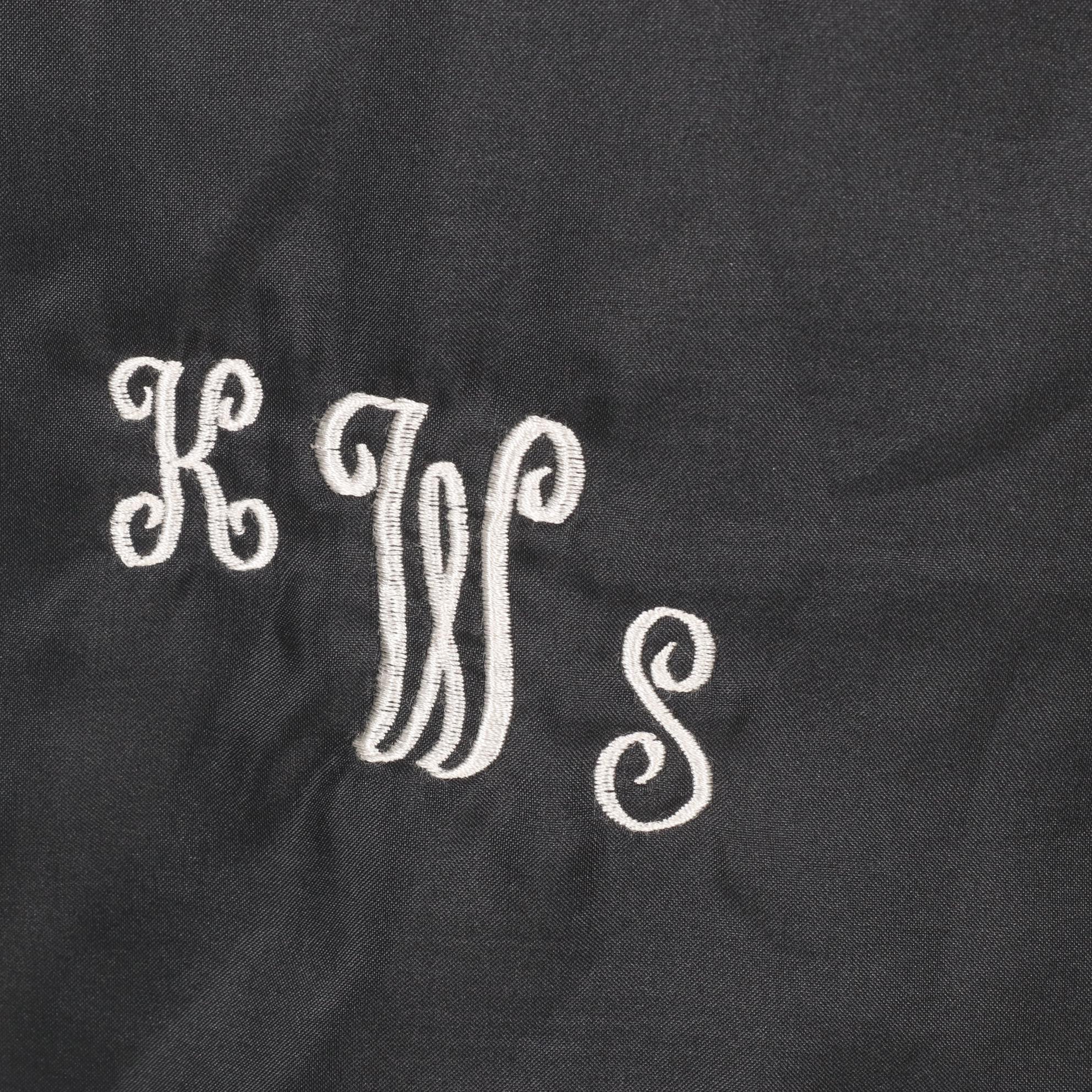 Black Sheared Beaver Jacket with Grey and White Accents