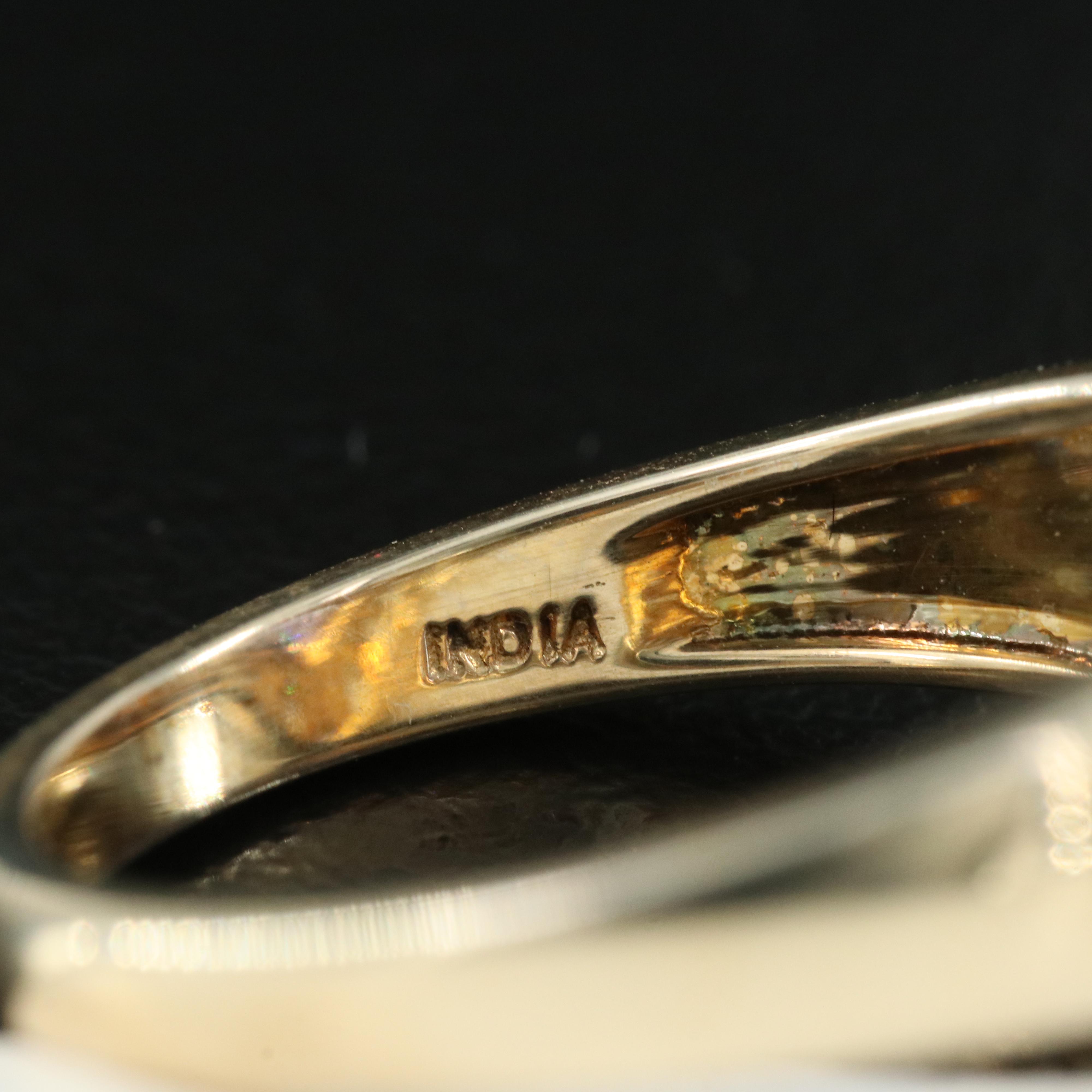 Sterling Tanzanite and Sapphire Ring