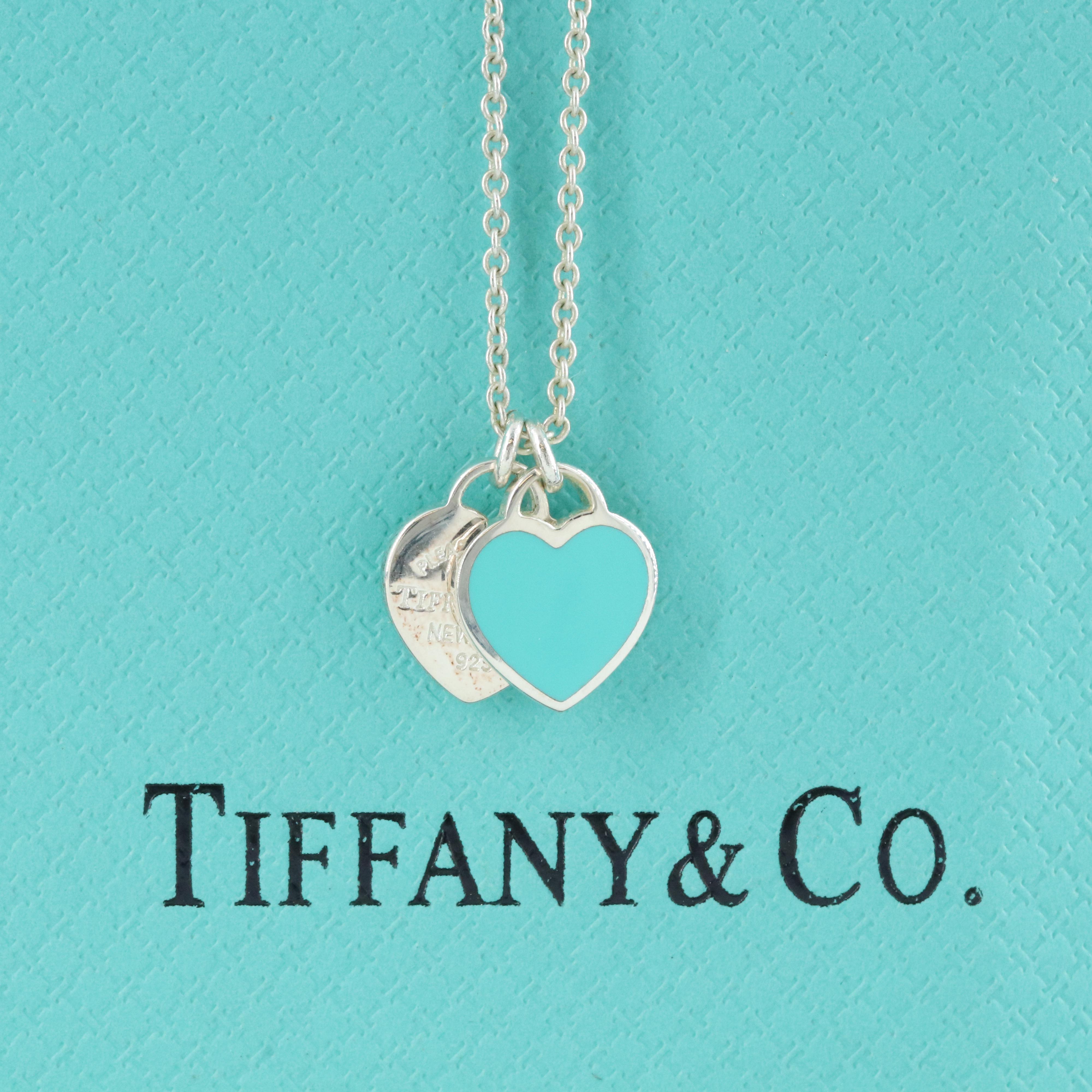 Tiffany & Co. Sterling "Please Return to Tiffany Co." Heart Pendant Necklace