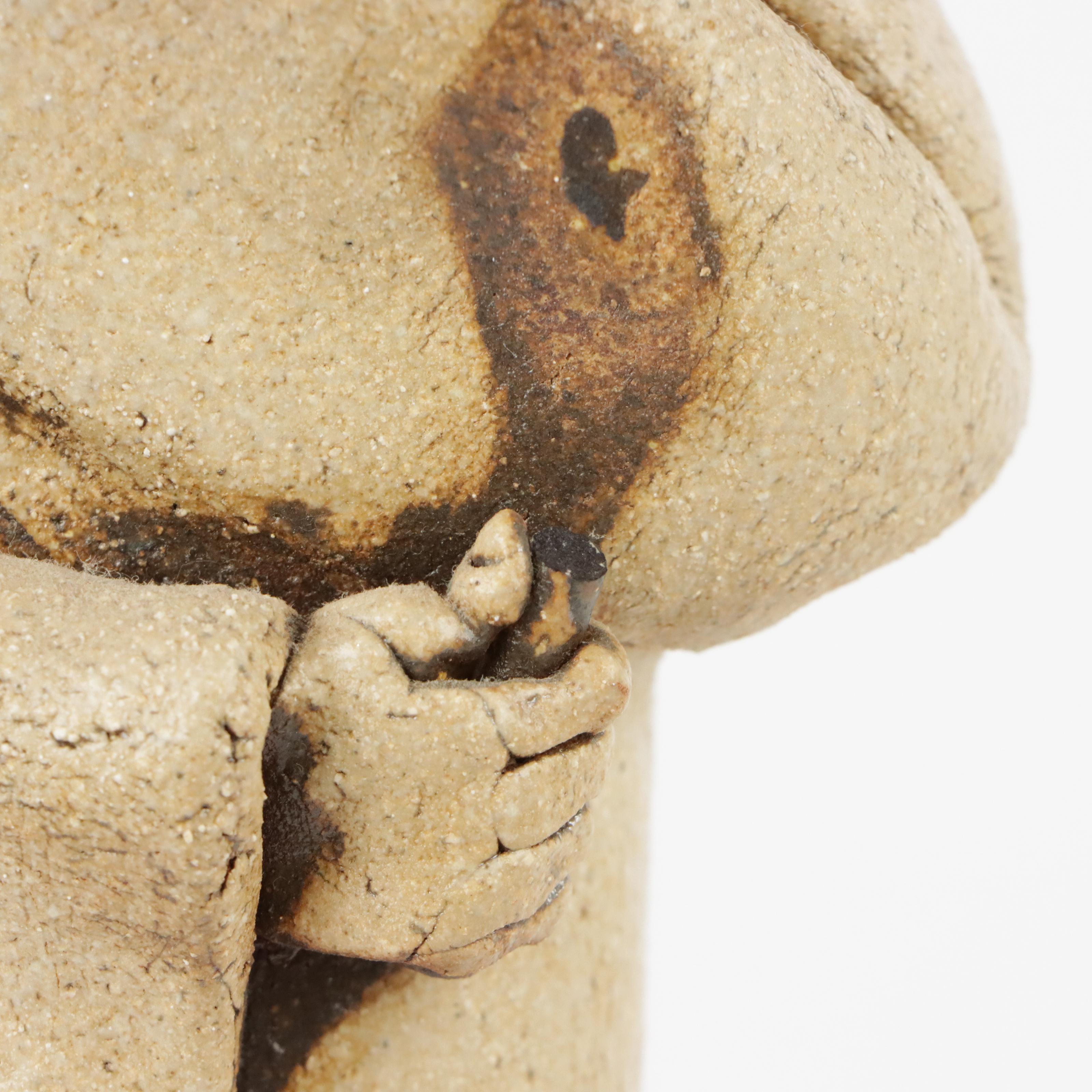 Signed Ceramic Sherlock Holmes Sculpture by James Robert Black, 1973